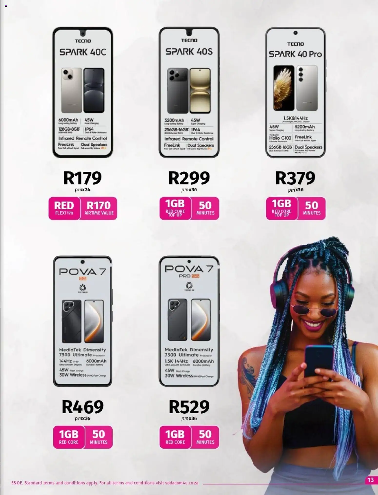 New Vodacom catalogue – valid from 06.03.2026 | Page: 13 | Products: Battery, Remote