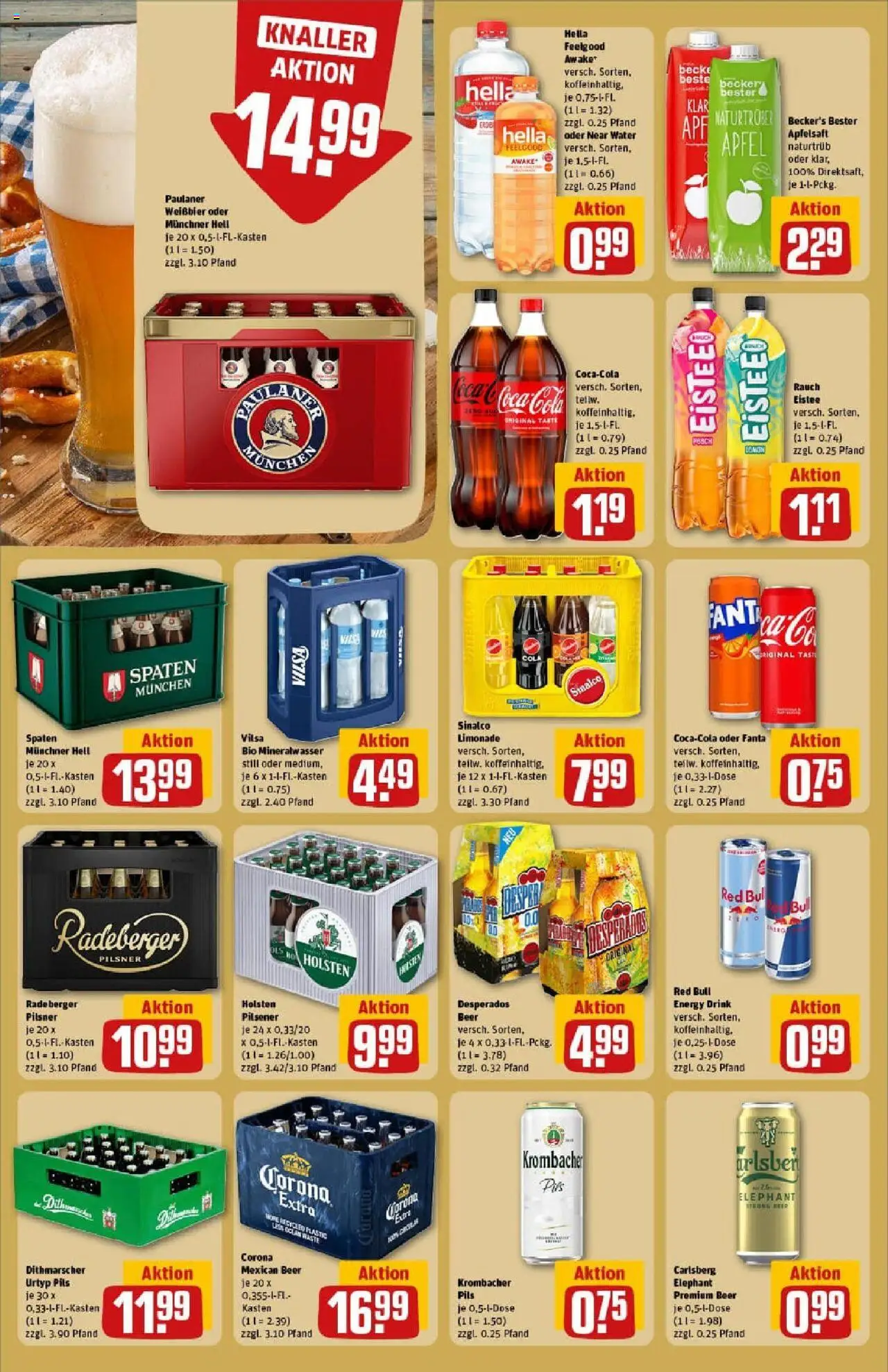 Rewe prospekt Lübeck	 - gültig ab dem 27.07.2025 | Seite: 18 | Produkte: Sinalco, Fanta, Energy, Hella
