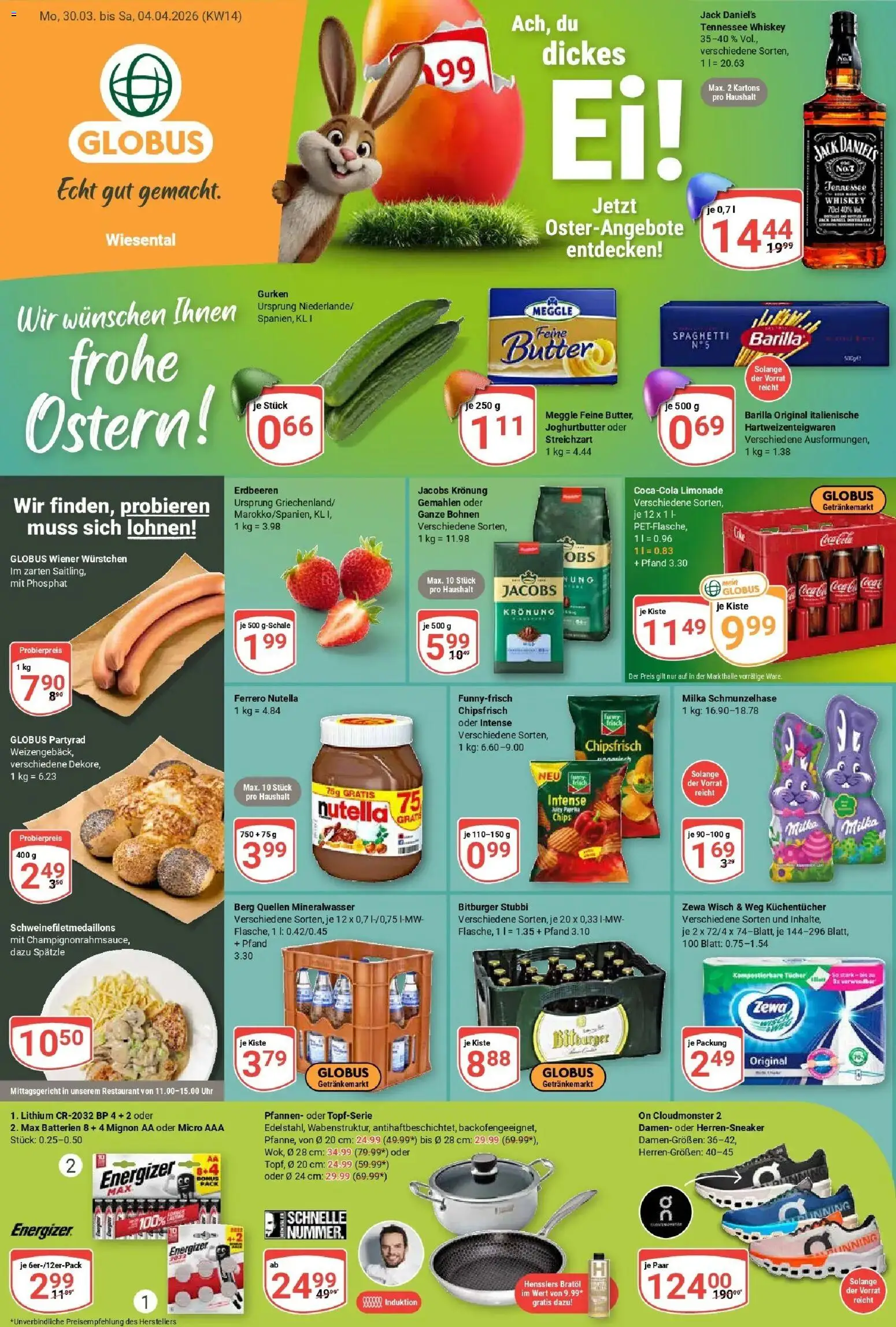 Globus prospekt Waghäusel	 – gültig ab 30.03.2026 | Seite: 7 | Produkte: Zewa, Milka, Paprika, Uhr