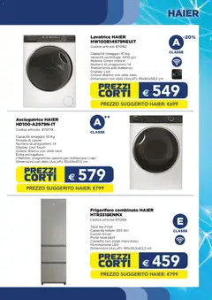 Anteprima del volantino Esselunga S Speciale Elettrodomestici catalogo valido a partire dal 27.11.2025 | Pagina: 5 | Prodotti: Centrifuga, Lavatrice, Asciugatrice, Frigorifero combinato