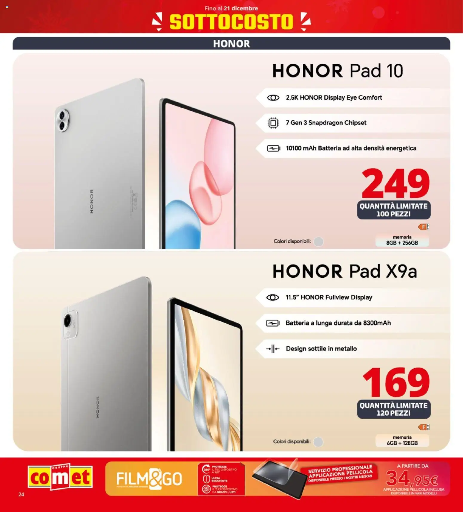 Volantino Comet del 12.12.2025 | Pagina: 24 | Prodotti: Pellicola, Batteria