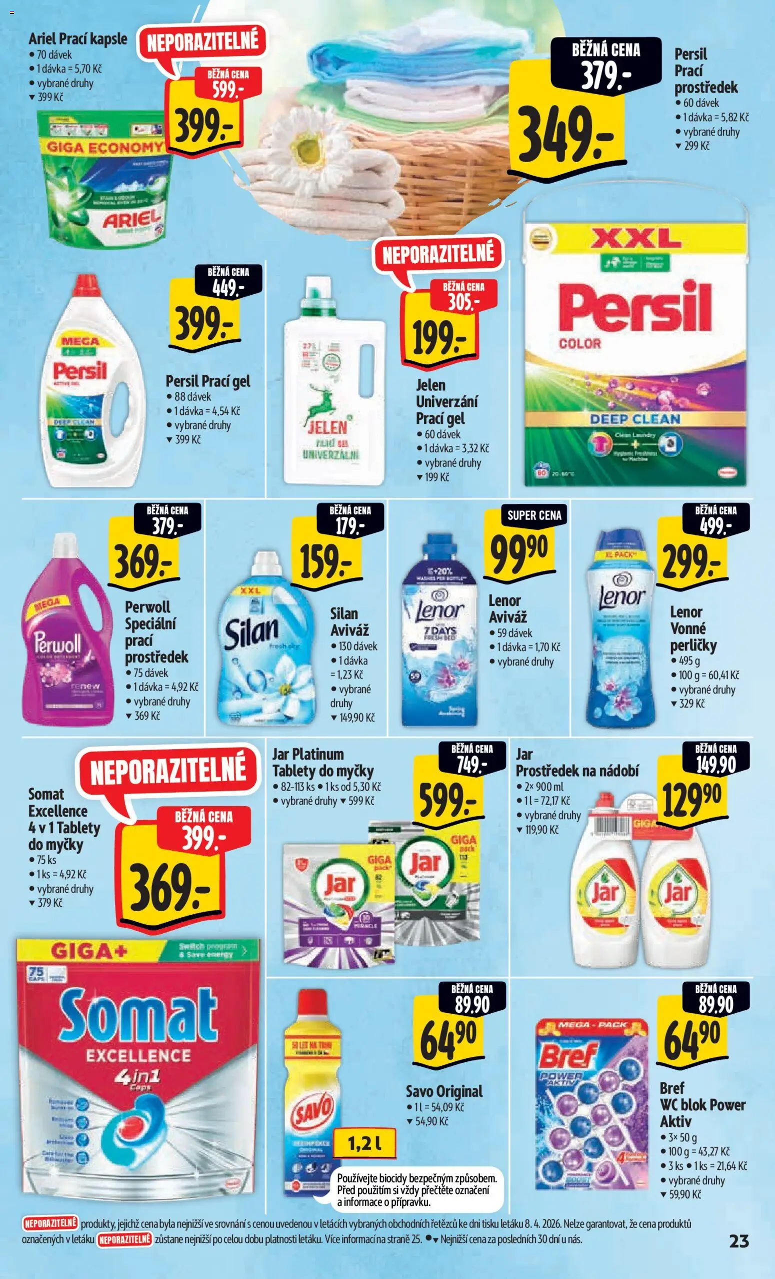 Albert leták - Hypermarket - Harfa od 15.04.2026 | Strana: 31 | Produkty: Lenor, Tablety do myčky, Jelen, Ariel