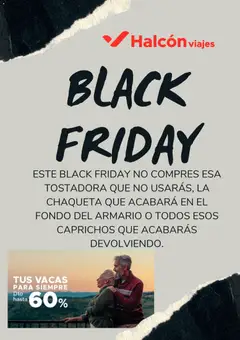 Vista previa Halcón Viajes Black Friday válido desde el 19.11.2025