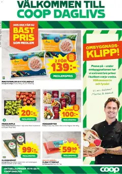 Coop Daglivs - erbjudanden - Förhandsvisning av reklamblad från butik Coop Daglivs aktuell från 17.11.2025