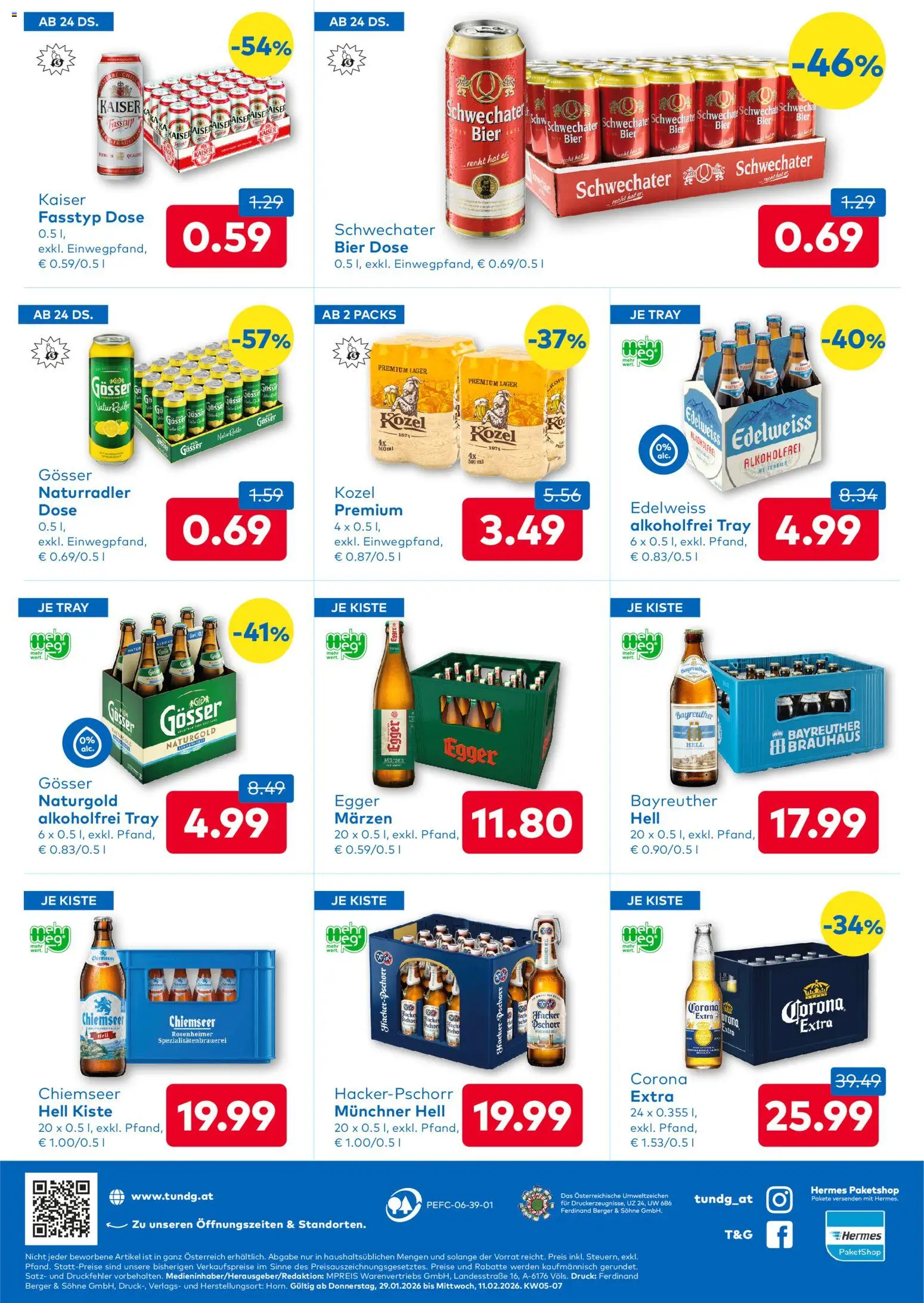 T&G Flugblatt gültig ab 29.01.2026 | Seite: 8 | Produkte: Bier