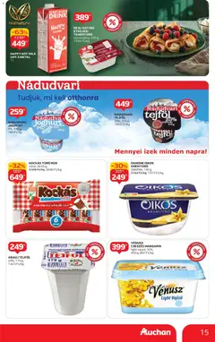 Auchan Akciós újság - amely érvényes a következő dátumtól: 30.10.2025 | Oldal: 15