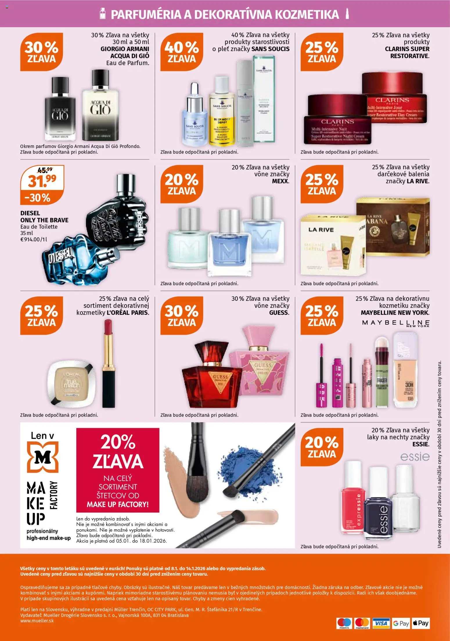 Nové Müller akcie – leták je platný od 08.01.2026 | Strana: 4 | Produkty: Make up