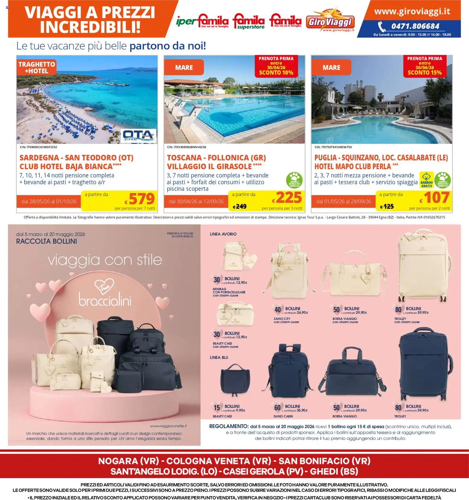 Volantino Famila del 09.04.2026 | Pagina: 28 | Prodotti: Zaino, Piscina, Borsa, Trolley