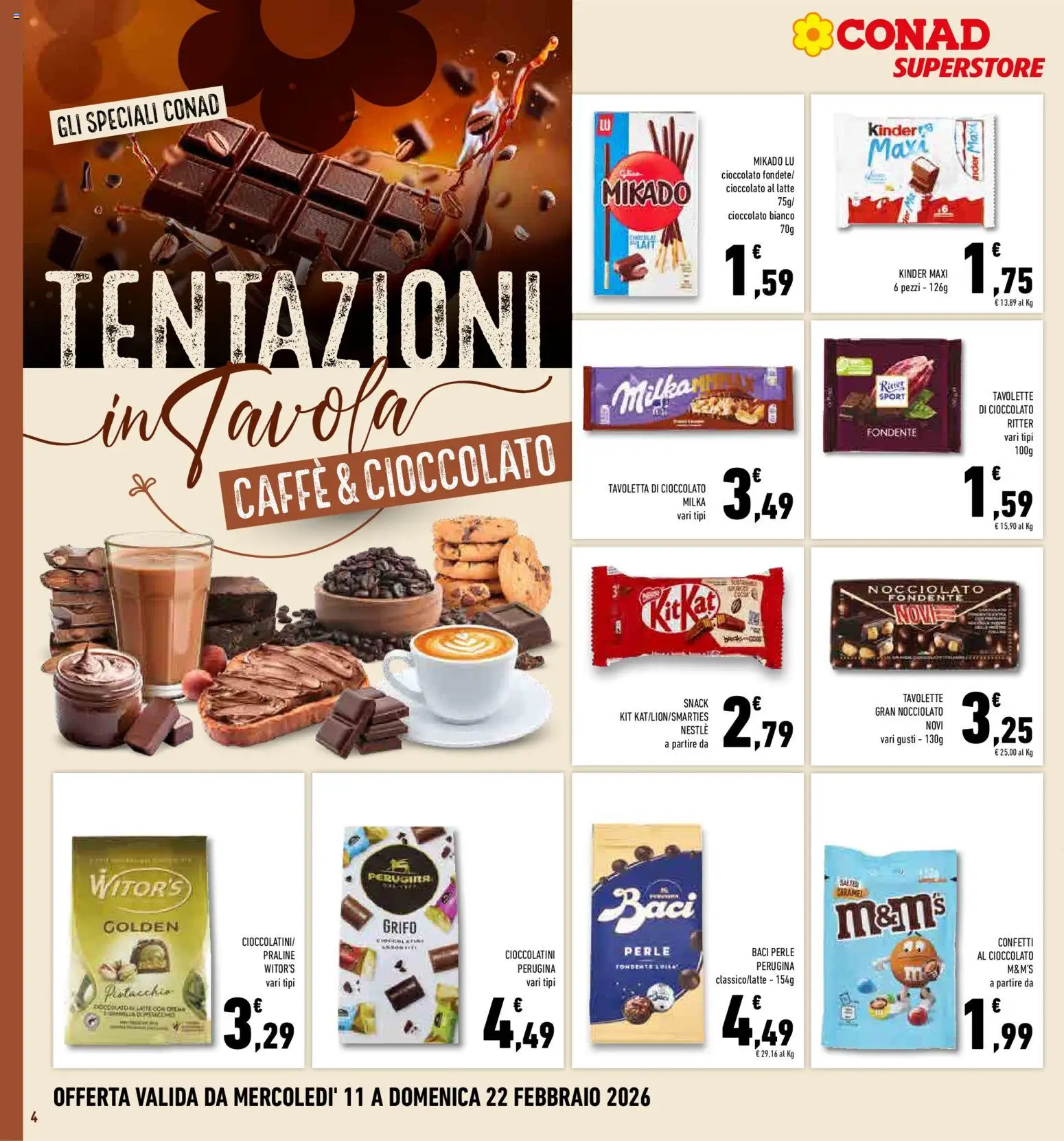 Volantino Conad del 11.02.2026 | Pagina: 4