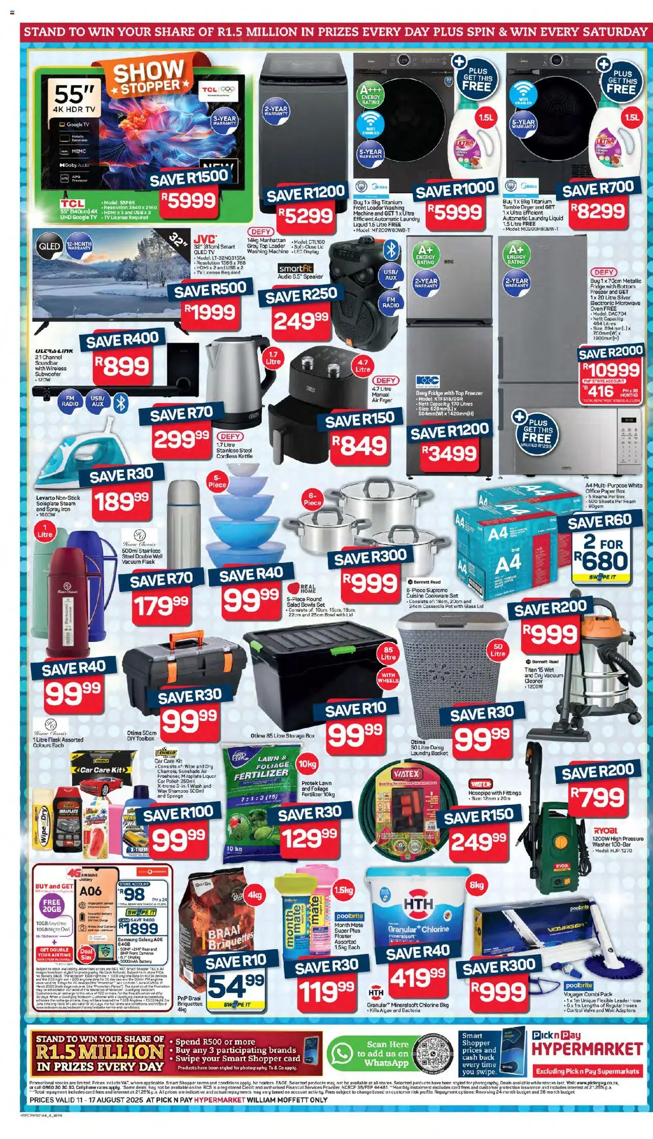 Pick n Pay Eastern Cape - Hyper Specials │ valid from 11.08.2025 | Page: 4 | Products: Freezer, Battery, Microwave, Shampoo