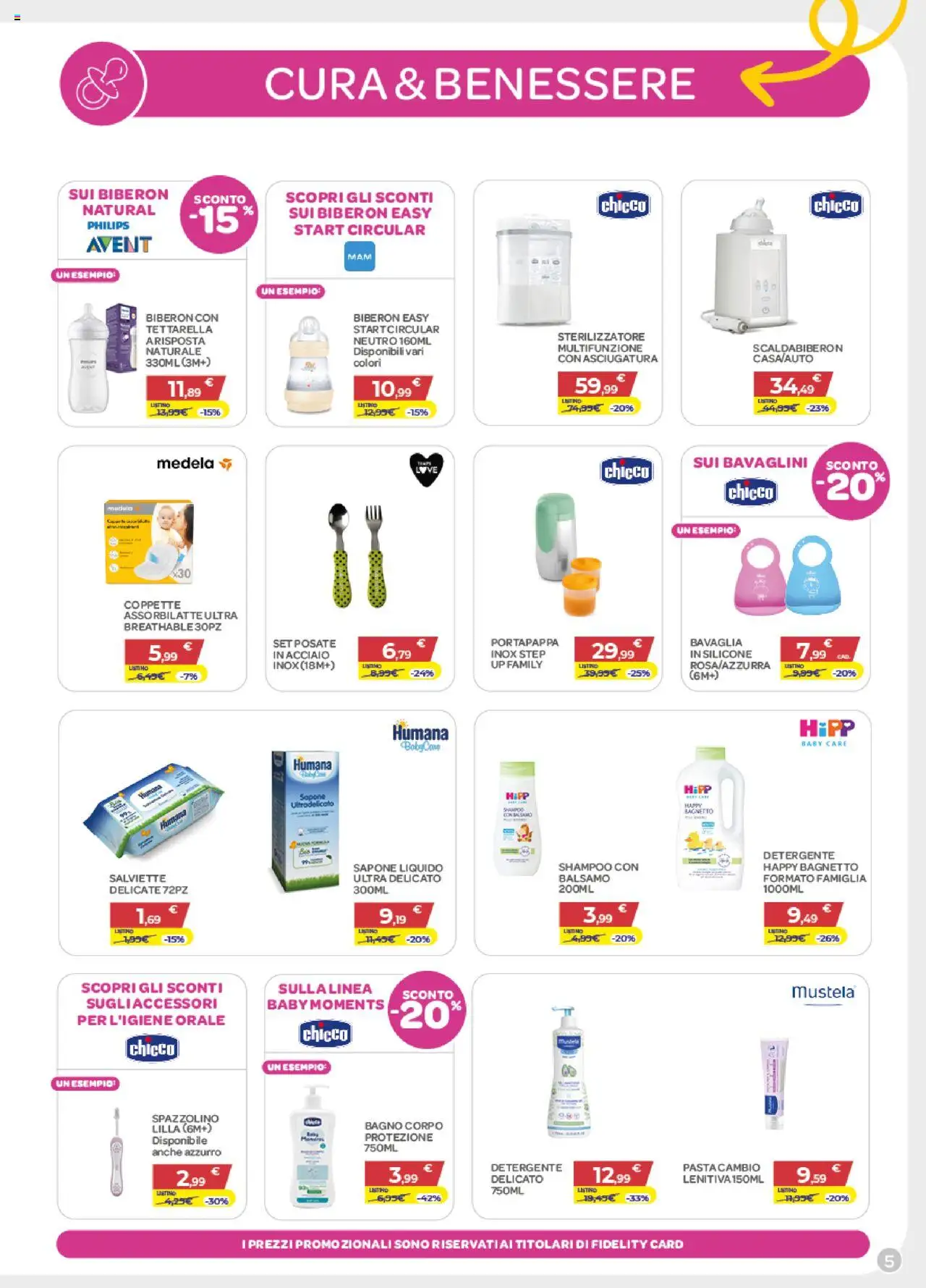 Volantino Bimbo store del 16.10.2025 | Pagina: 5 | Prodotti: Shampoo, Spazzolino, Bagnetto, Silicone