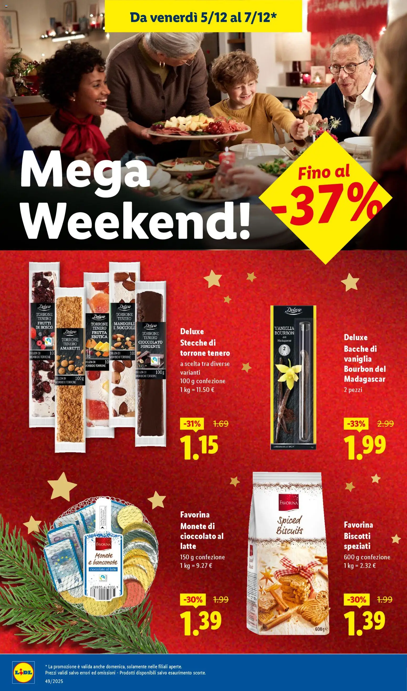 Volantino Lidl del 03.12.2025 | Pagina: 2 | Prodotti: Bourbon, Biscotti, Mandorle, Nocciole