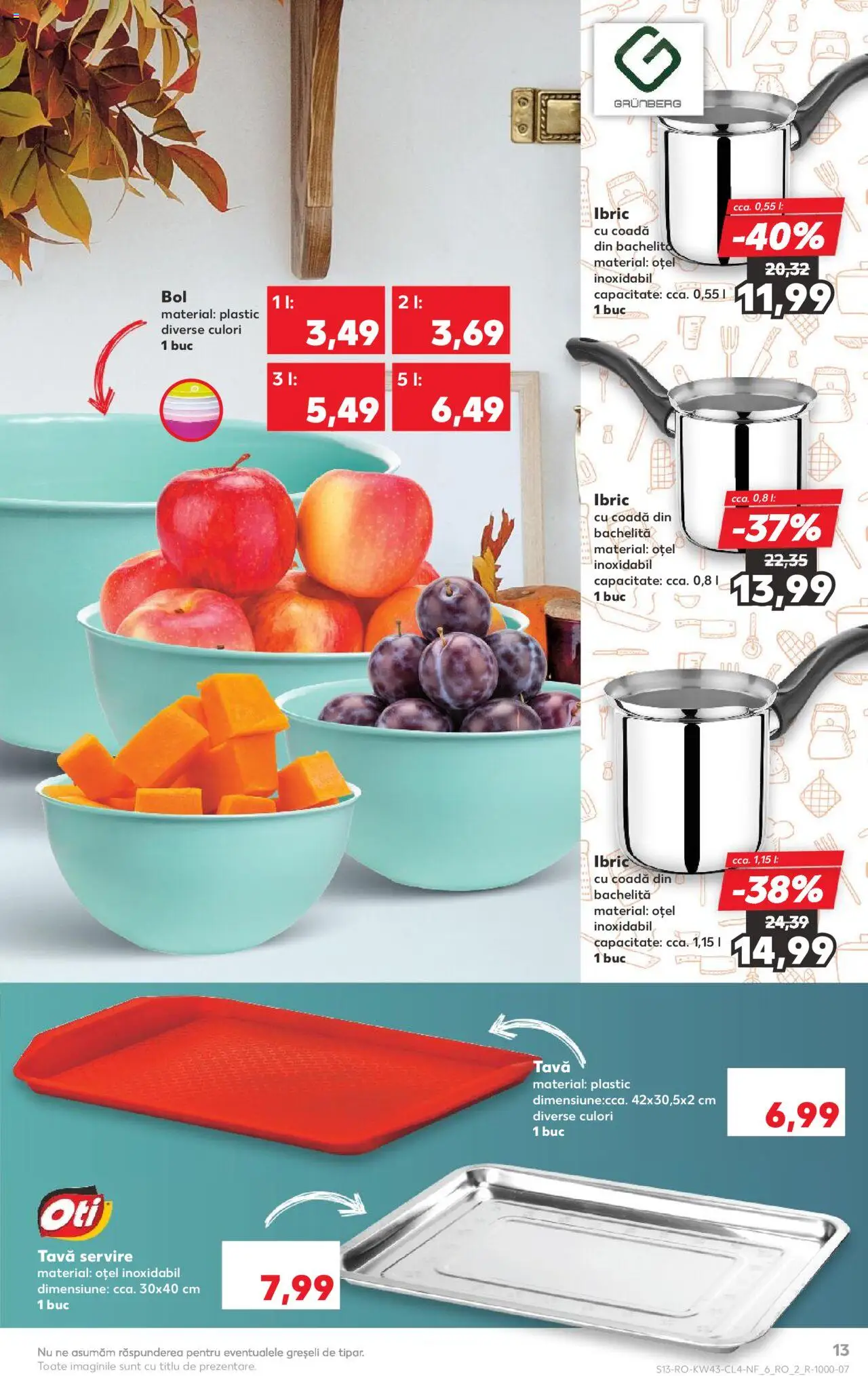 Noul catalog Kaufland – valabil de la 22.10.2025 | Pagină: 13 | Produse: Bol
