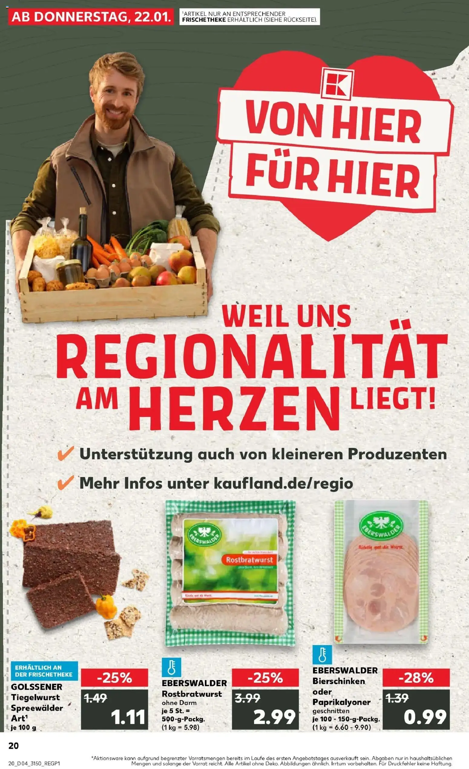 Kaufland prospekt Eberswalde	 – gültig ab 25.01.2026 | Seite: 20