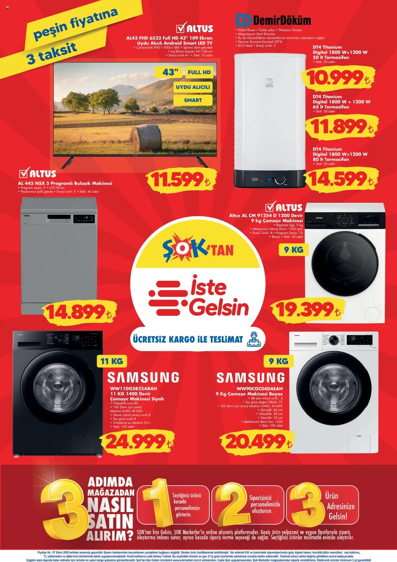 Şok Market Hafta sonu fırsatları - 04.10.2025 tarihinden itibaren geçerlidir | Sayfa: 4 | Ürünler: TV, Ses, Bağlayıcı, Uydu