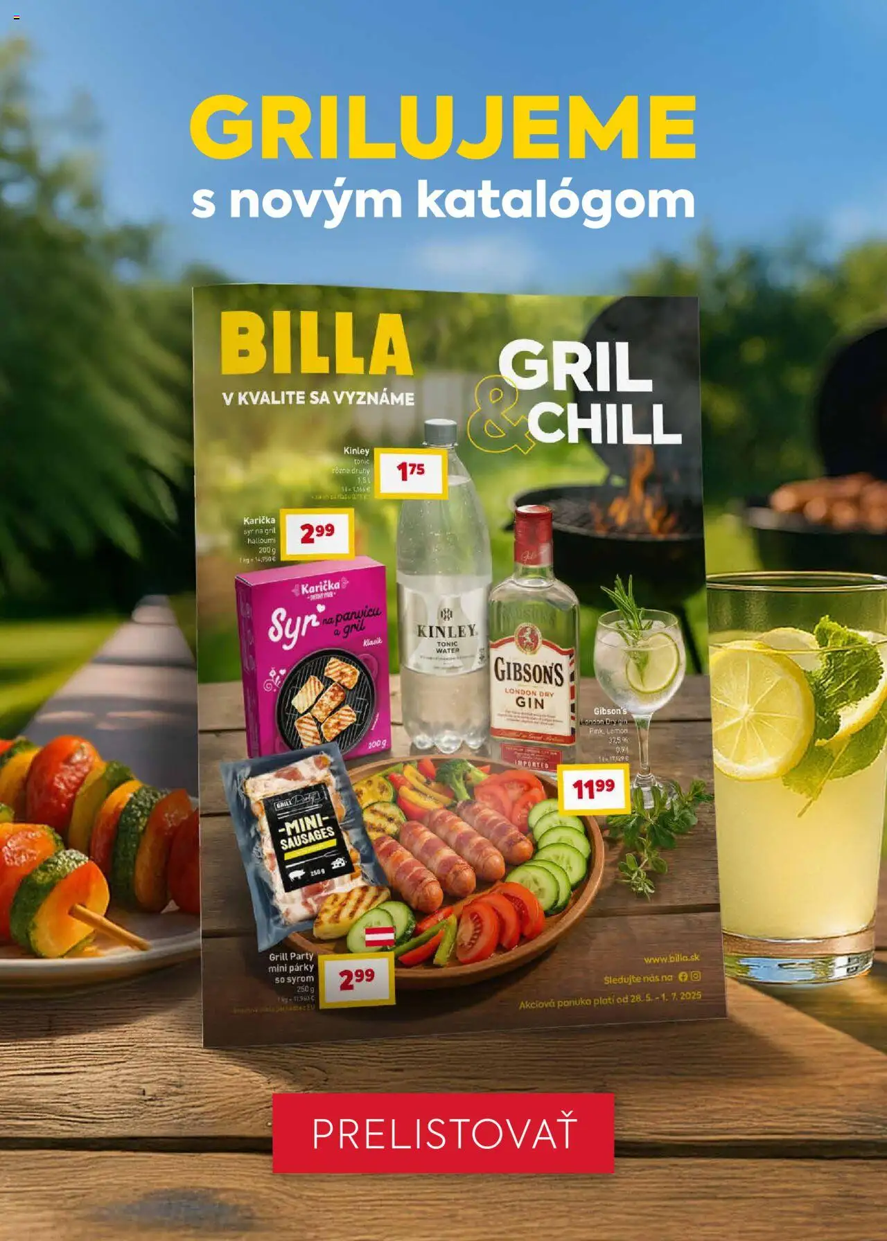 Billa leták │ platný od 18.06.2025 | Strana: 25 | Produkty: Gril, Gin, Párky