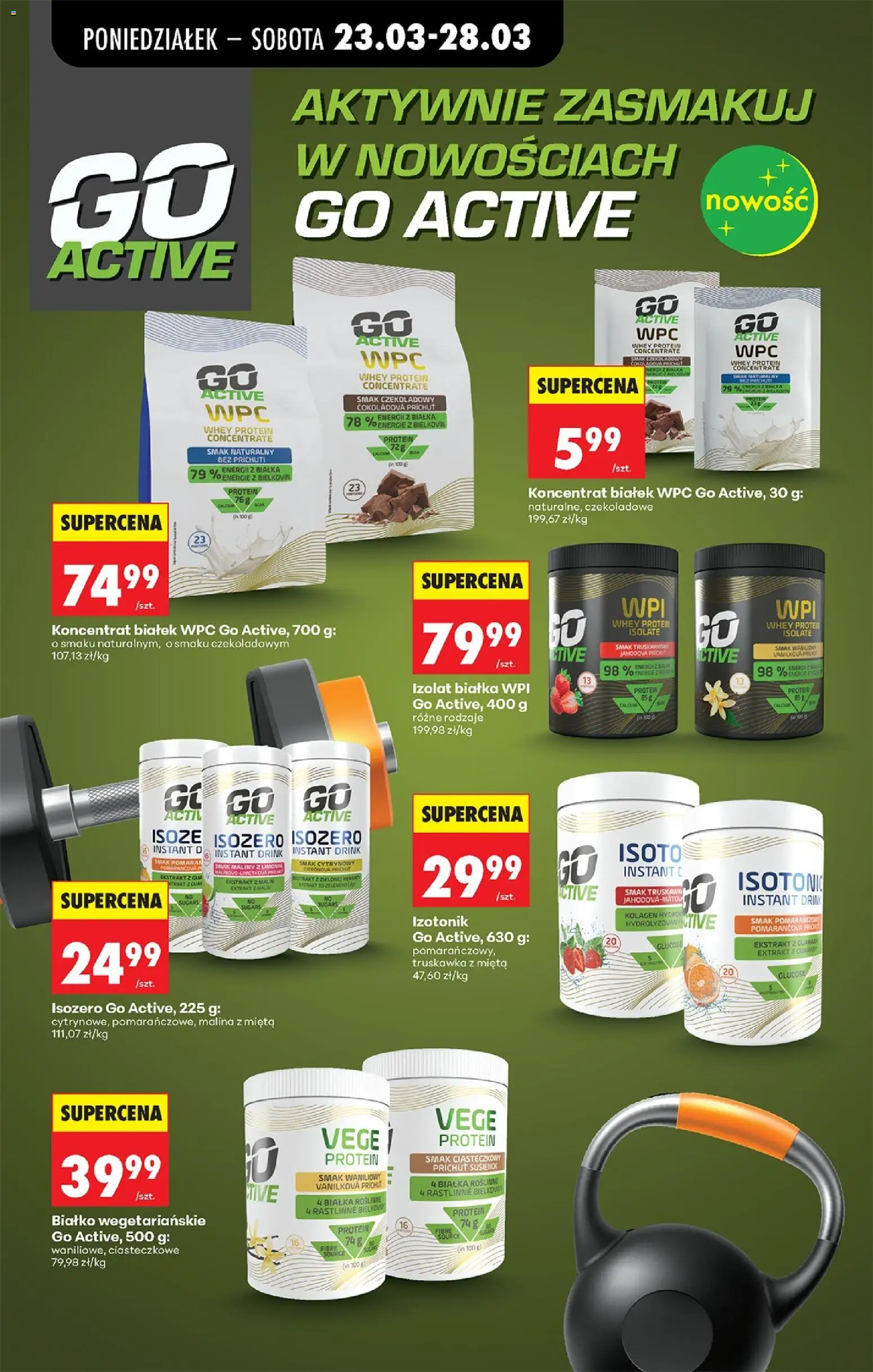 Biedronka Polsko leták od 23.03.2026 | Strana: 61 | Produkty: Maliny, Kolagen, Protein