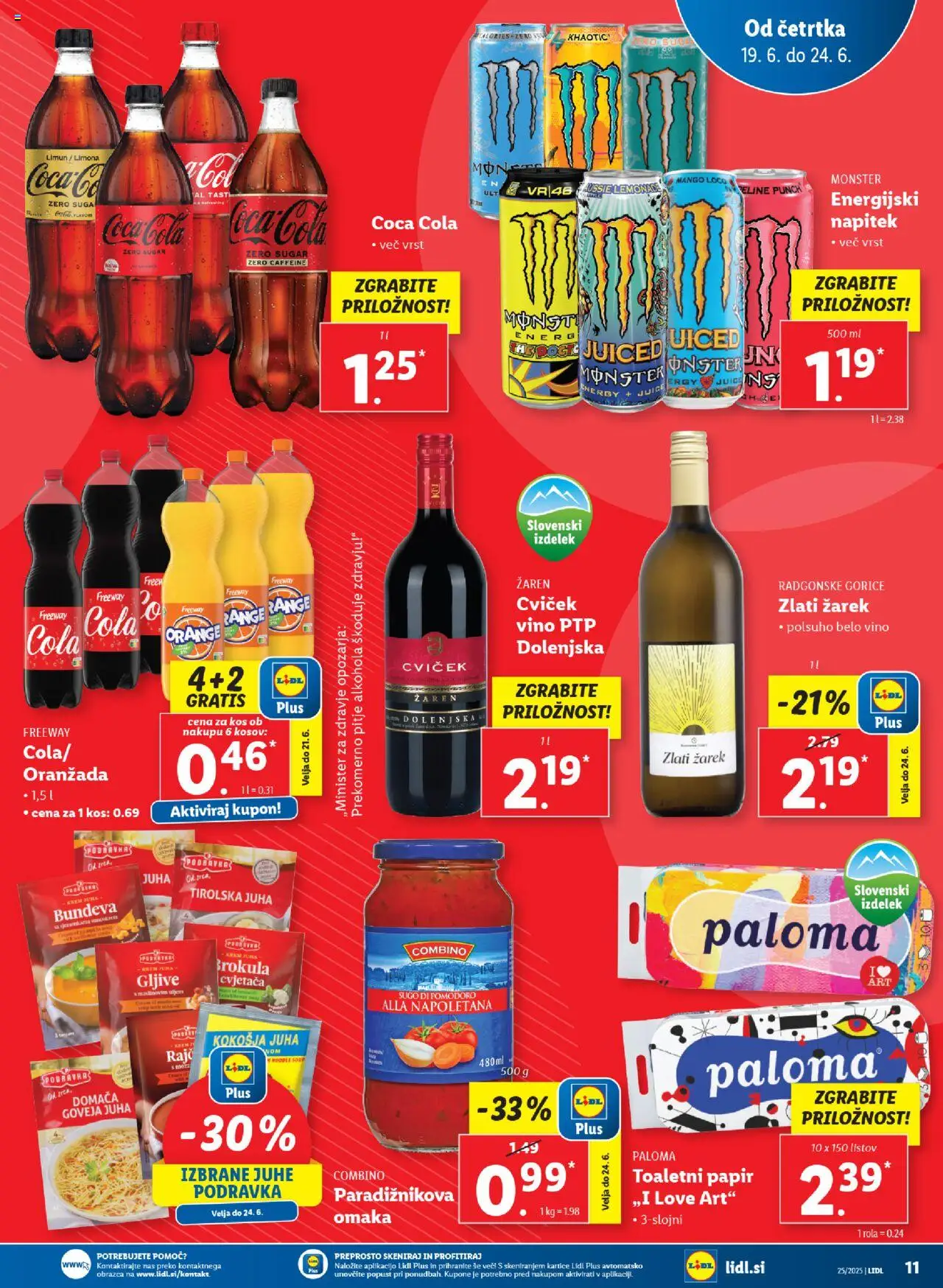 Lidl katalog │ velja od 19.06.2025 | Stran: 13 | Izdelki: Toaletni papir, Top doble cara, Limona, Mango