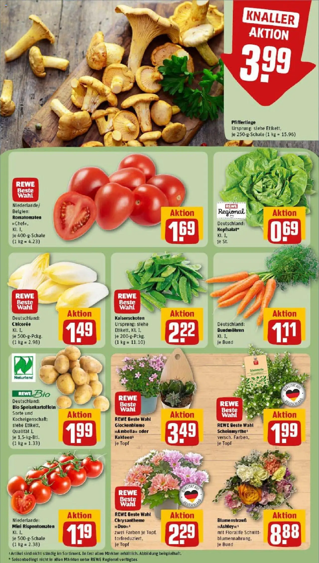 Rewe prospekt Grünberg	 - gültig ab dem 27.07.2025 | Seite: 11 | Produkte: Pfifferlinge