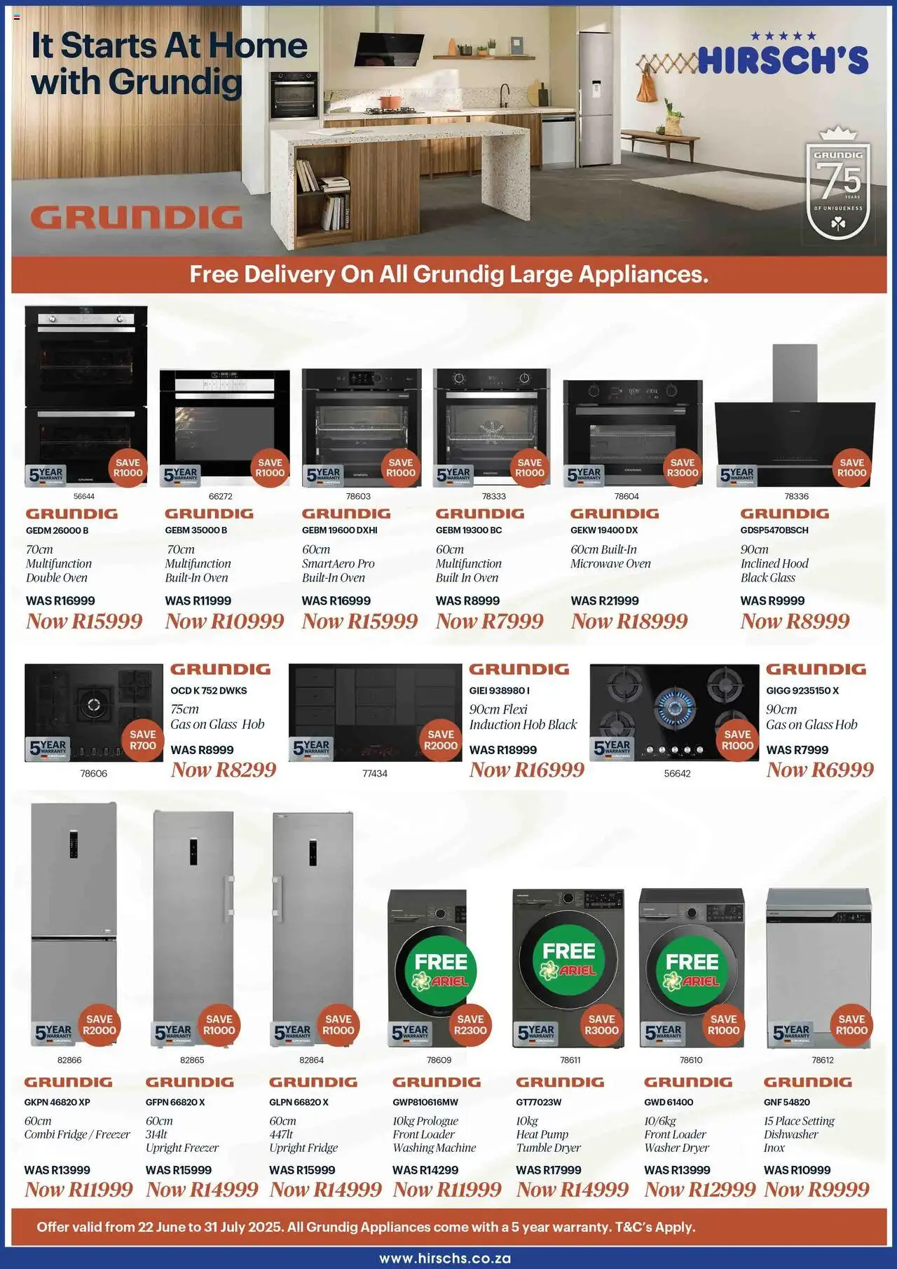 Hirsch's Specials │ valid from 24.06.2025 | Page: 25 | Products: Freezer, Washing machine, Dryer, Microwave