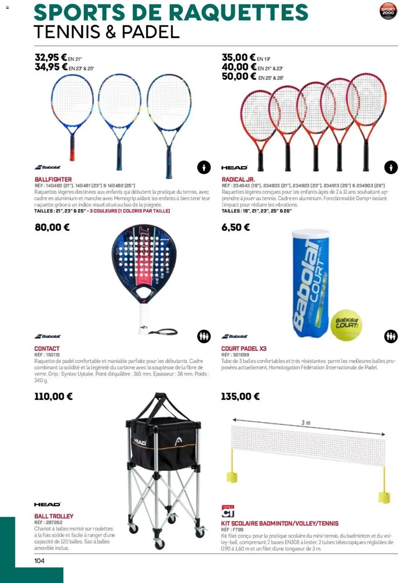 {H1} | Page: 104 | Produits: Sac, Poids, Cadre