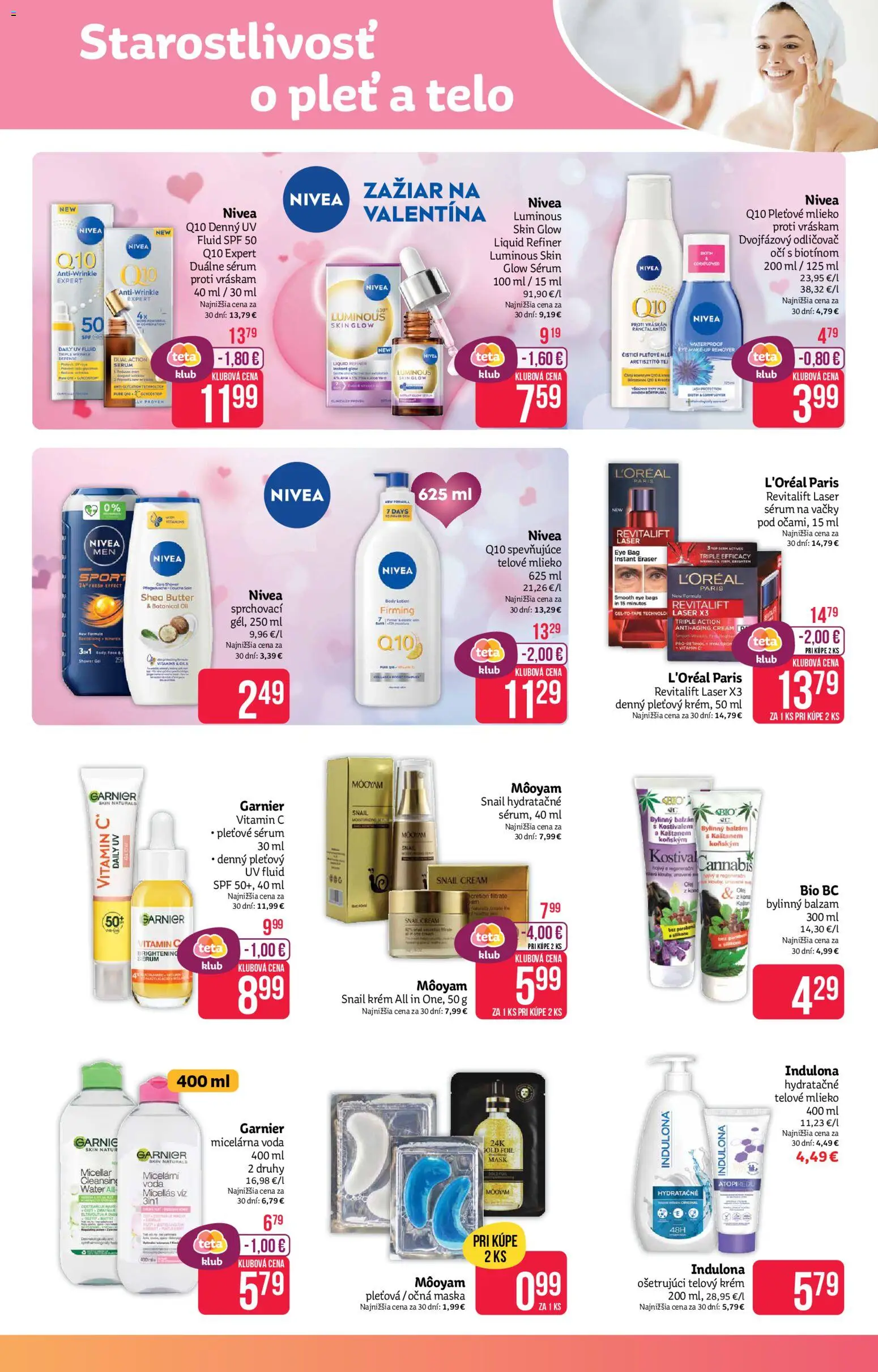 Nové Teta drogerie akcie – leták je platný od 02.02.2026 | Strana: 5 | Produkty: Laser, Mlieko, Nivea, Voda