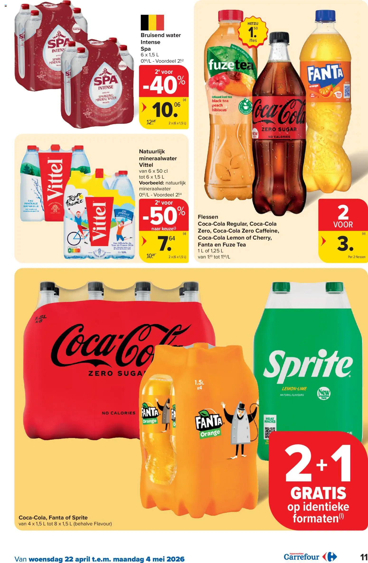 {H1} | Pagina: 11 | Producten: Fanta, Sprite, Mineraalwater