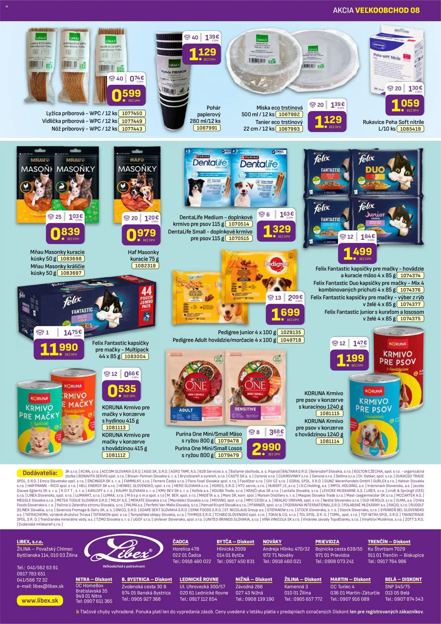Nové Libex akcie – leták je platný od 20.04.2026 | Strana: 36 | Produkty: Felix, Lindt, Kofola, Flora