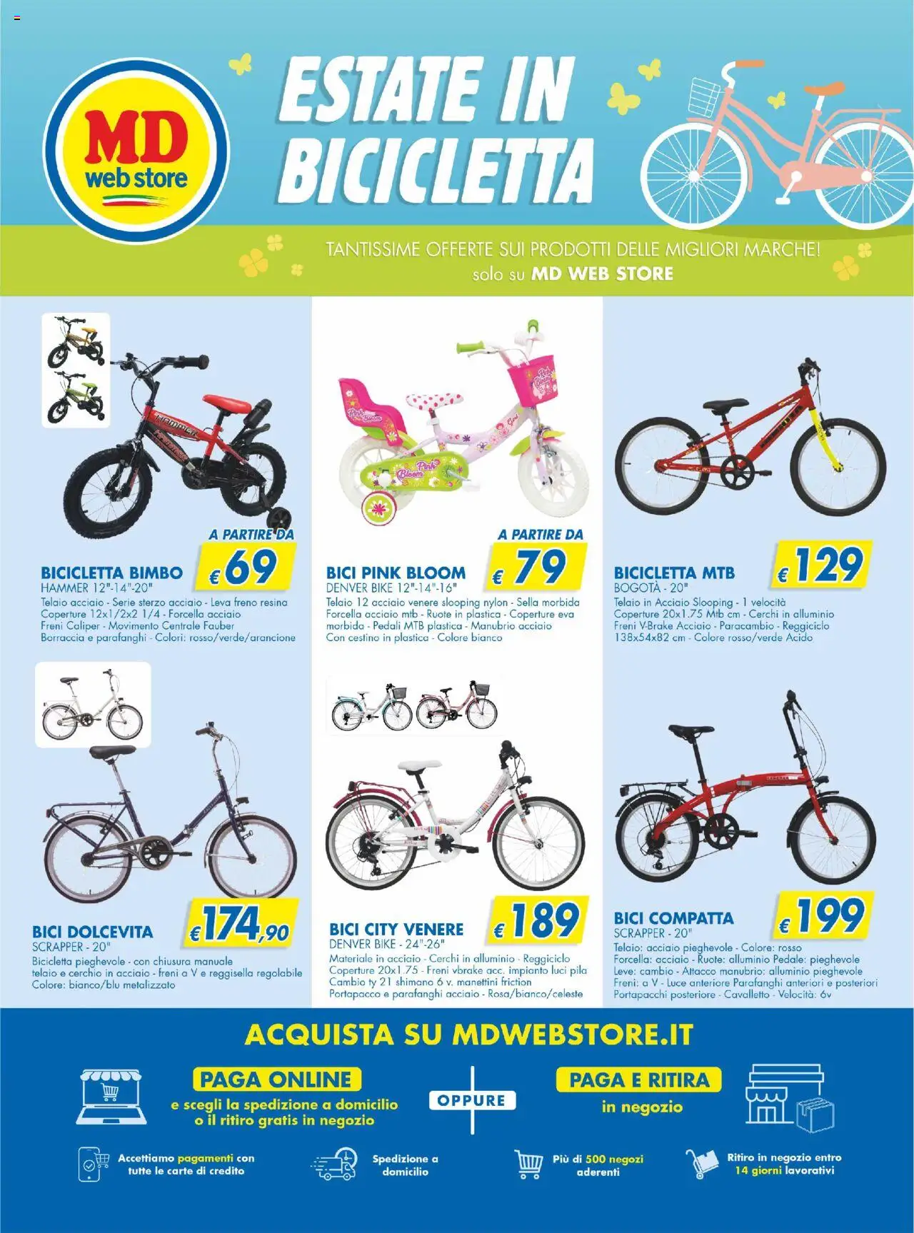 Volantino MD Discount del 17.06.2025 | Pagina: 29 | Prodotti: Bicicletta, Alluminio, Borraccia, Cestino