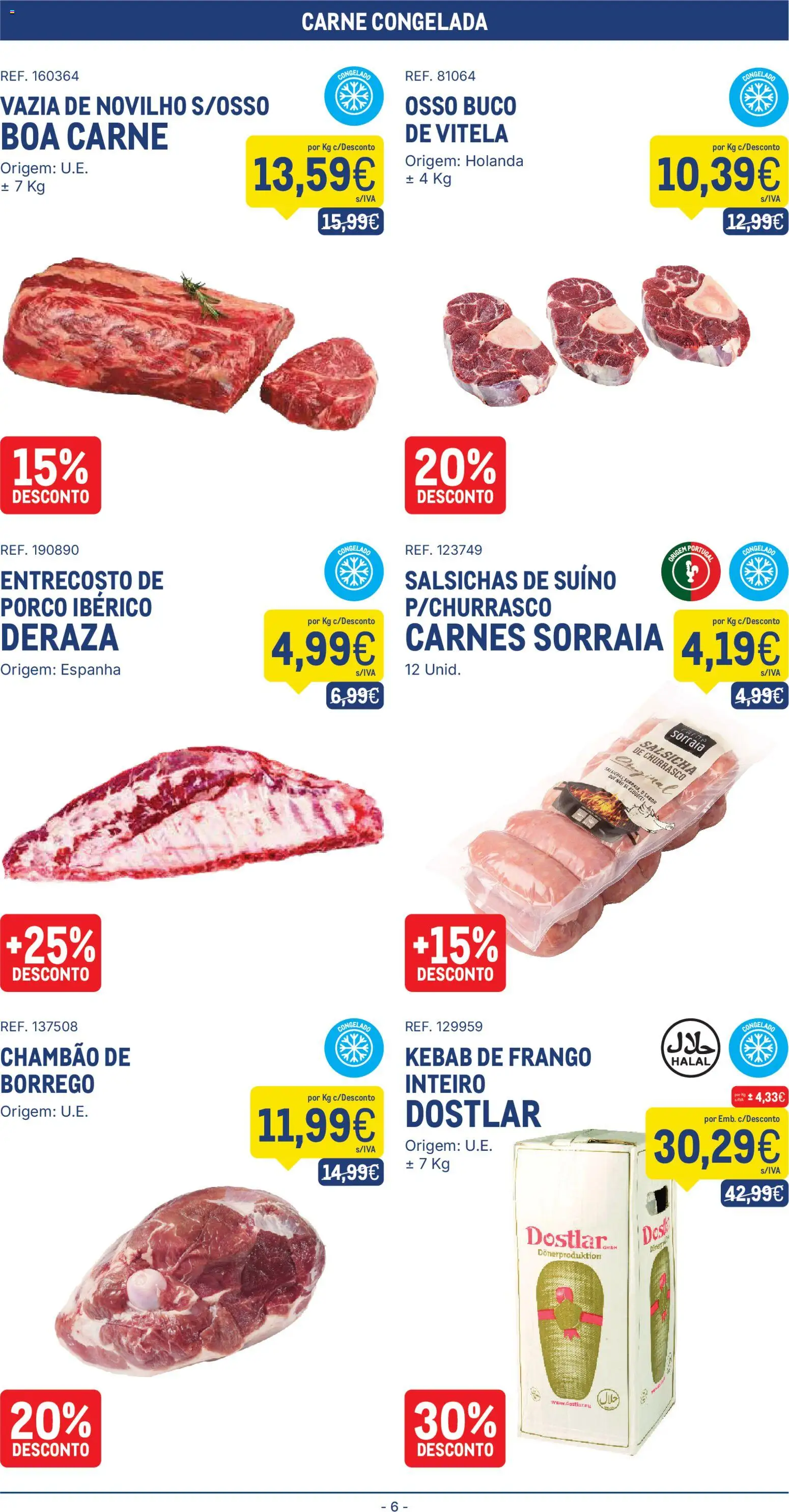Makro folheto │ válido de 13.01.2026 | Página: 6 | Produtos: Vitela, Frango, Salsicha, Carne