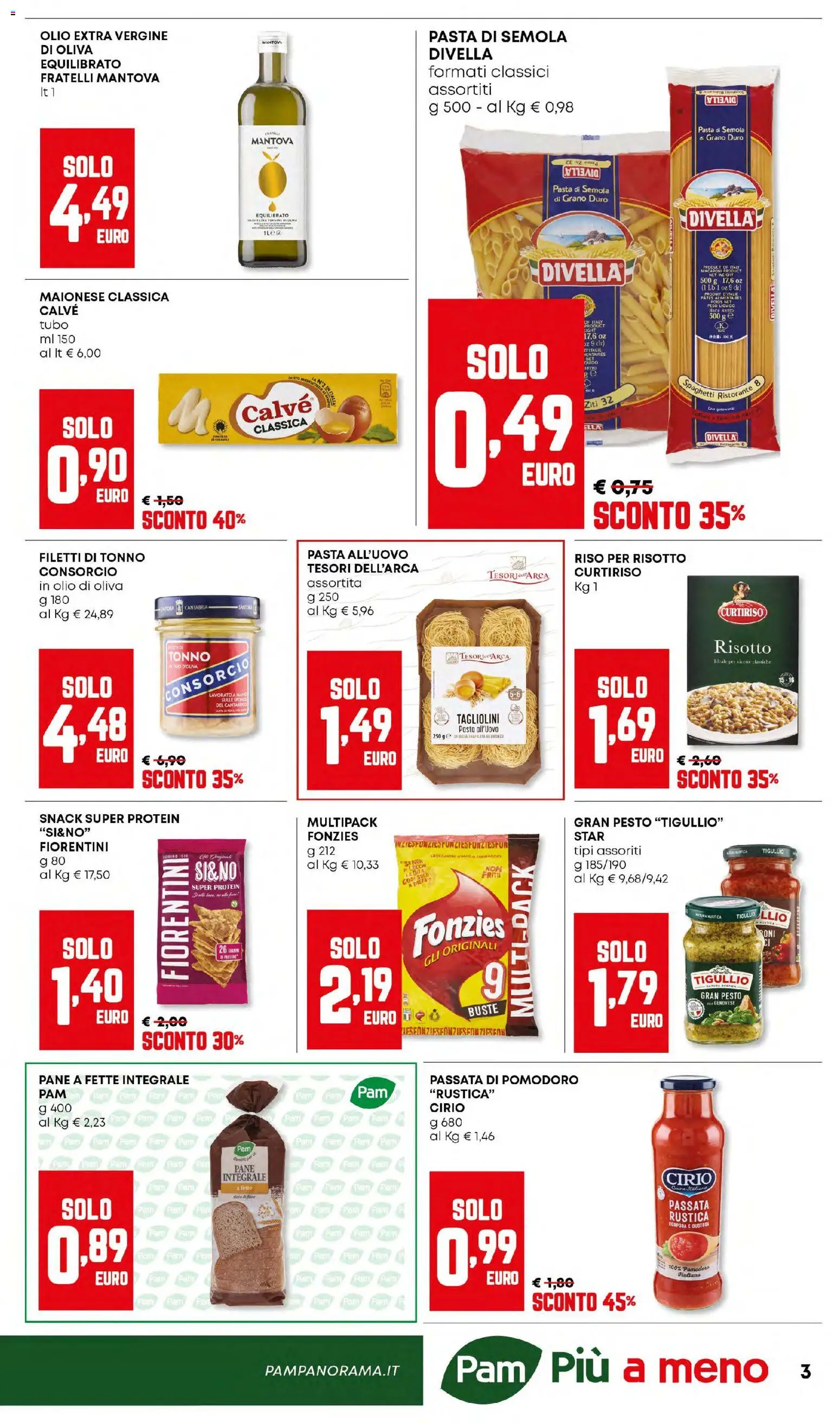 Volantino Panorama del 02.01.2026 | Pagina: 3 | Prodotti: Pane, Tonno, Olio extra vergine, Olio di Oliva