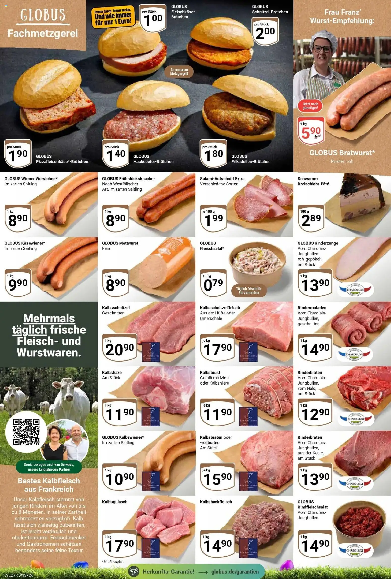 Globus prospekt Weischlitz	 – gültig ab 23.03.2026 | Seite: 10 | Produkte: Rinderrouladen, Rinderbraten, Fleisch