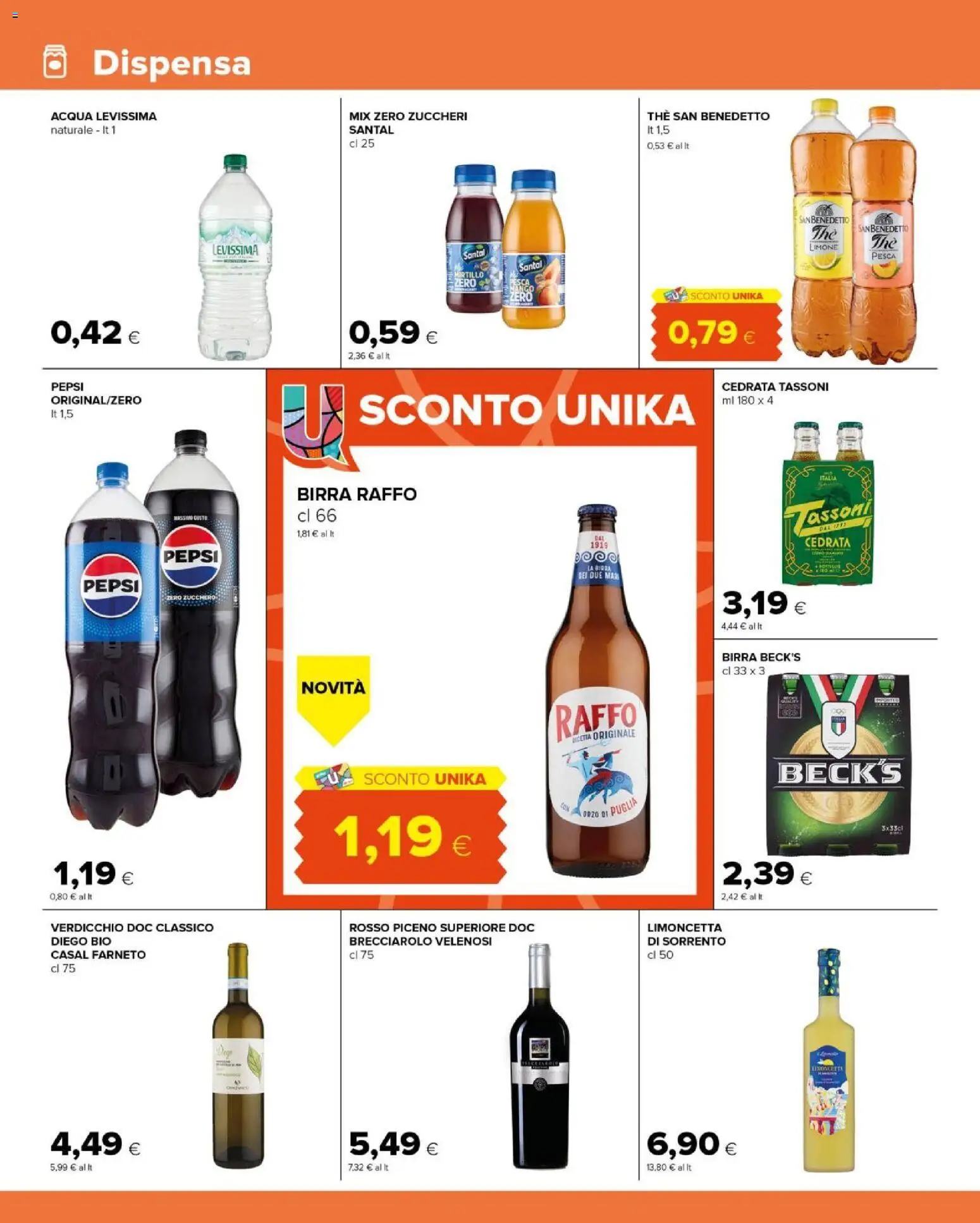 Volantino Tigre del 25.02.2026 | Pagina: 10 | Prodotti: Acqua, Limone, Pesca, Cedrata