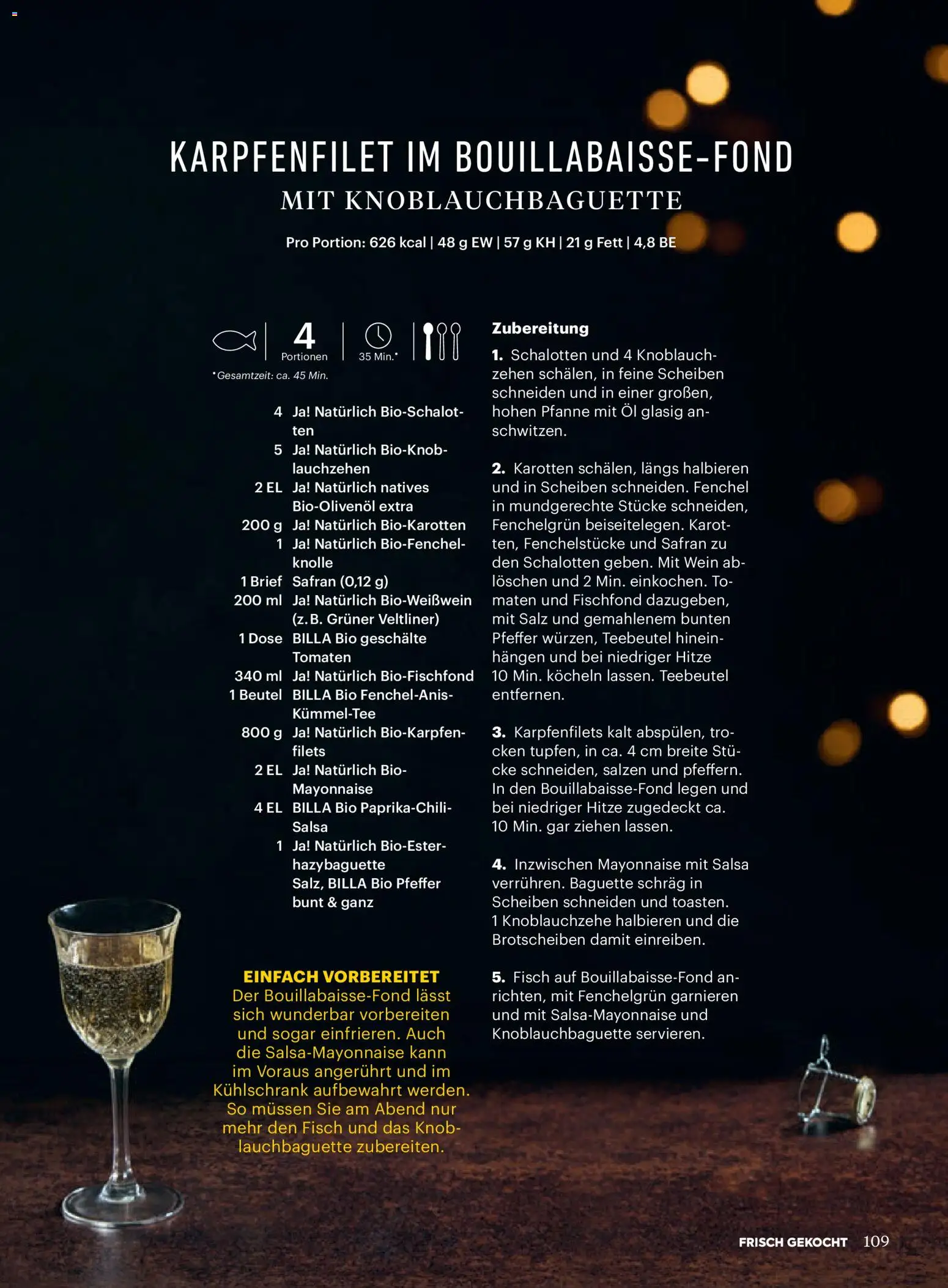 Billa  Frisch Gekocht gültig ab 01.12.2025 | Seite: 109 | Produkte: Mayonnaise, Pfeffer, Öl, Wein