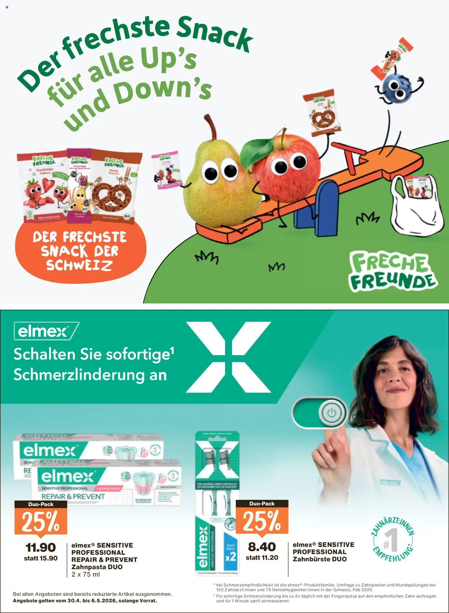 Migros aktionen Magazin – gültig ab 29.04.2026 | Seite: 46 | Produkte: Zahnpasta, Zahnbürste