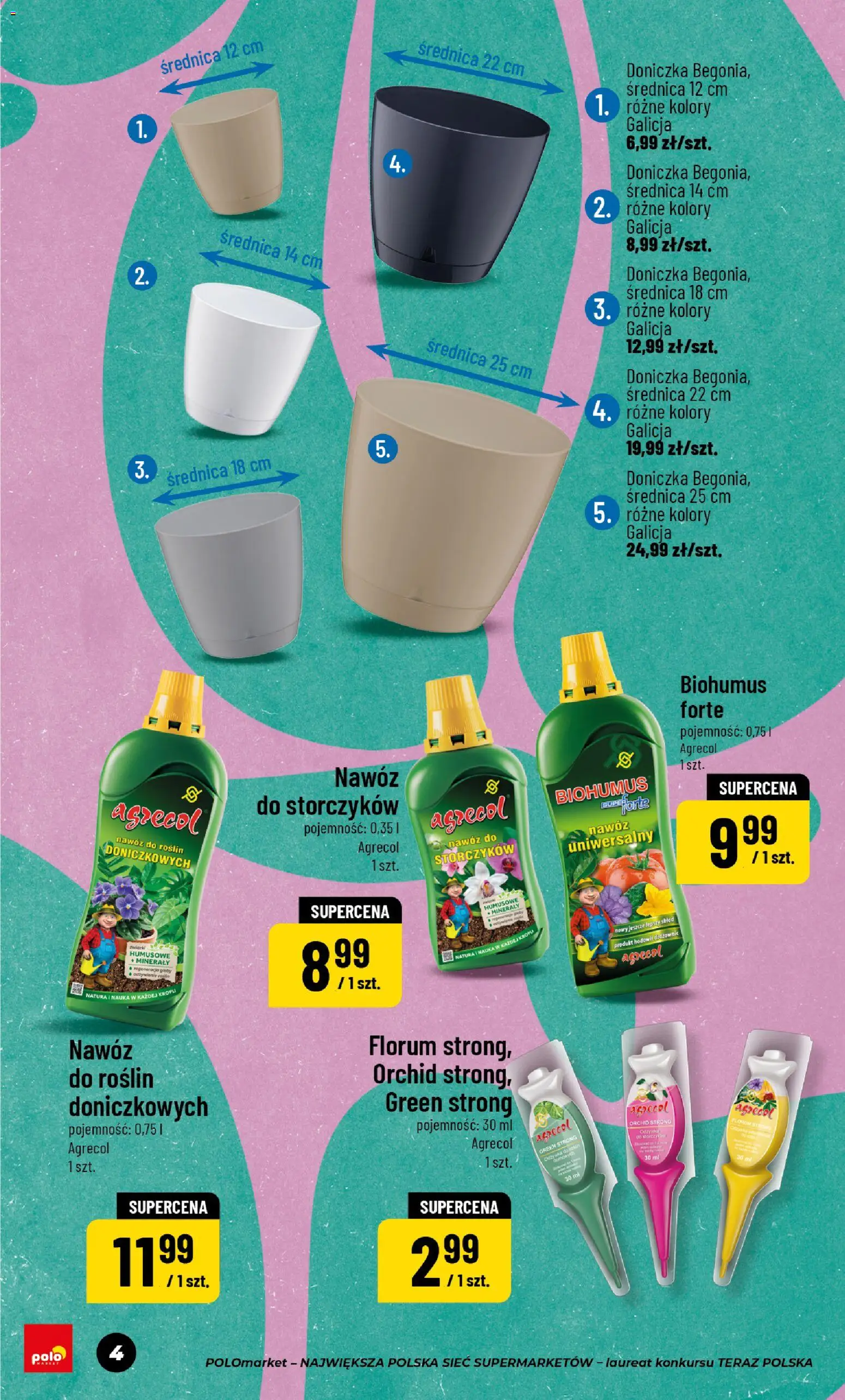 POLOmarket Gazetka - Sezon na wiosenne porządki od 27.02.2026 | Strona: 4 | Produkty: Doniczka