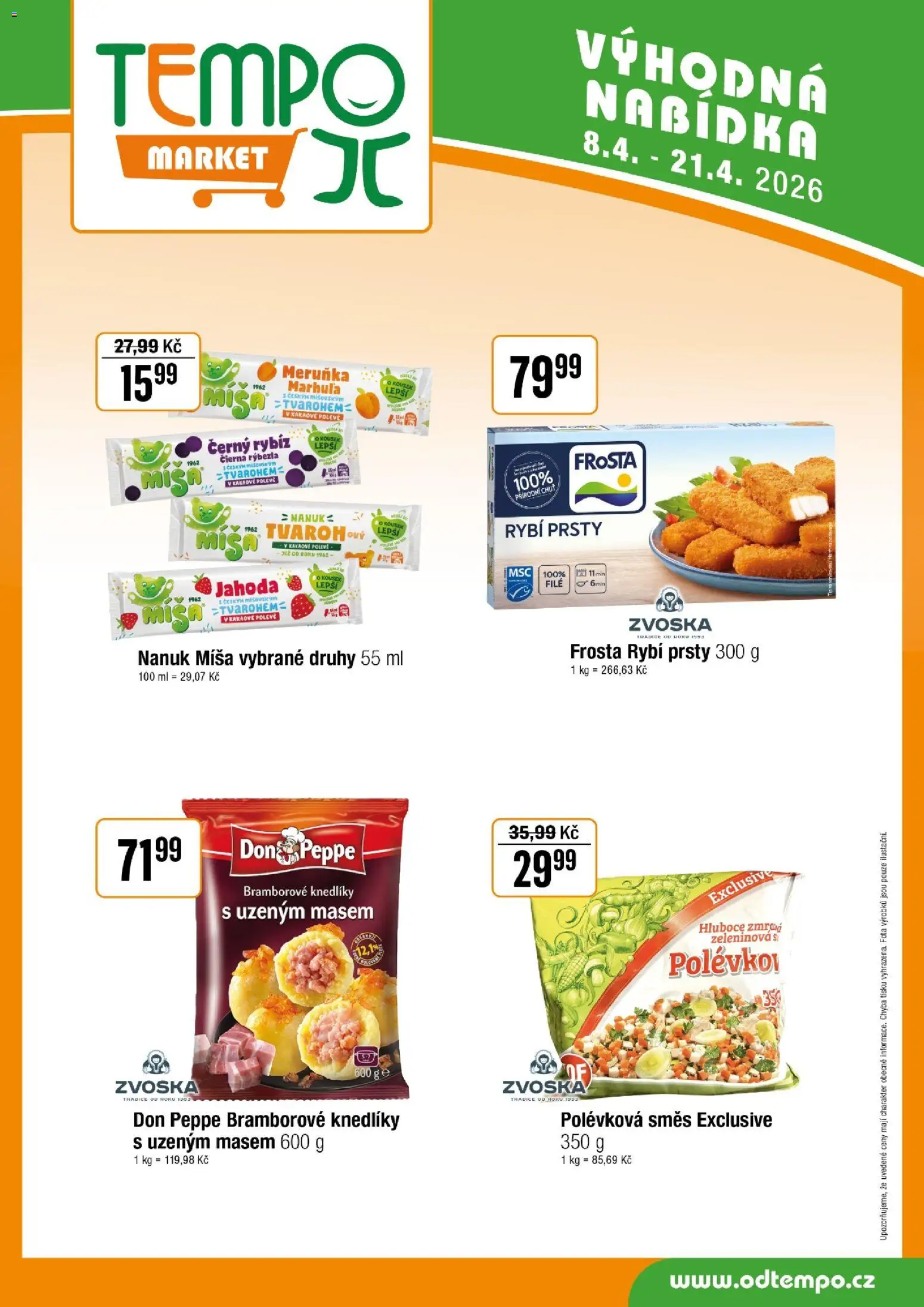 Tempo leták od 08.04.2026 | Strana: 11 | Produkty: Nanuk, Rybí prsty, File