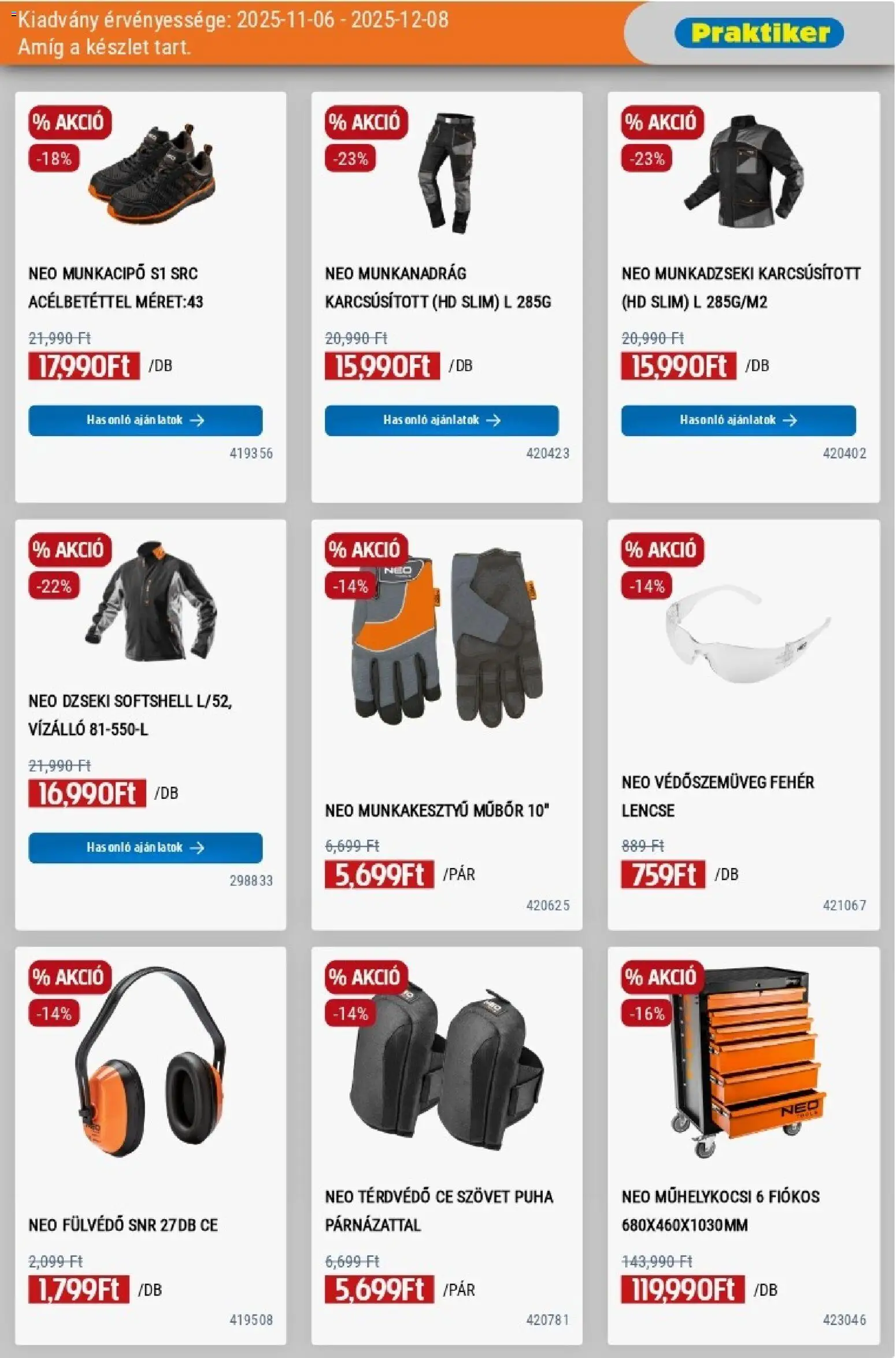 Praktiker akciós ujság - amely érvényes a következő dátumtól: 06.11.2025 | Oldal: 23