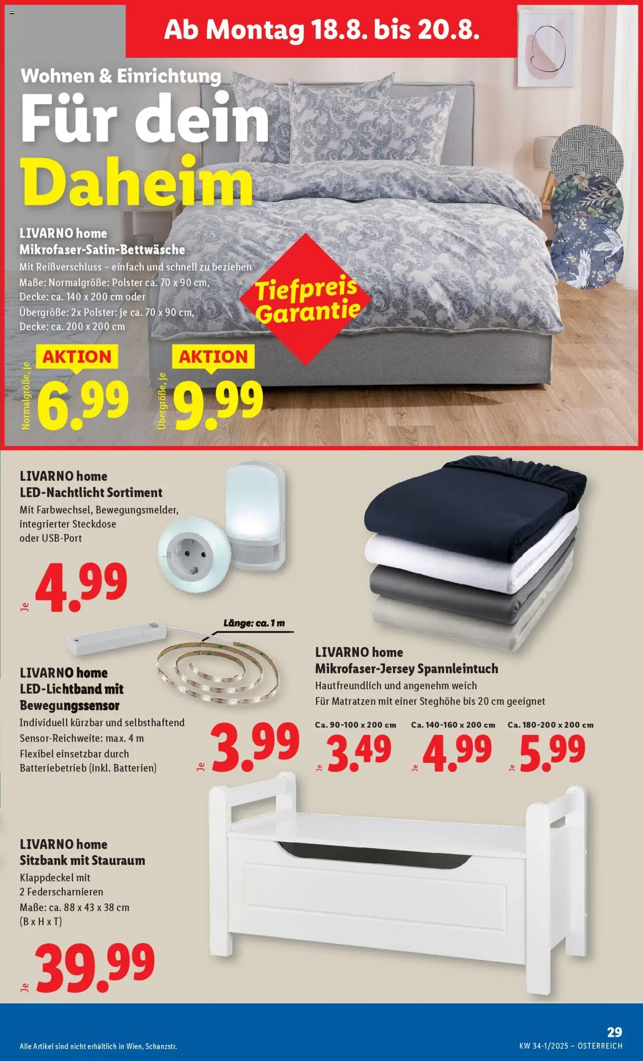 Lidl Flugblatt - Oberpullendorf, Güssing, Oberwart gültig ab 14.08.2025 | Seite: 33 | Produkte: Decke, Steckdose