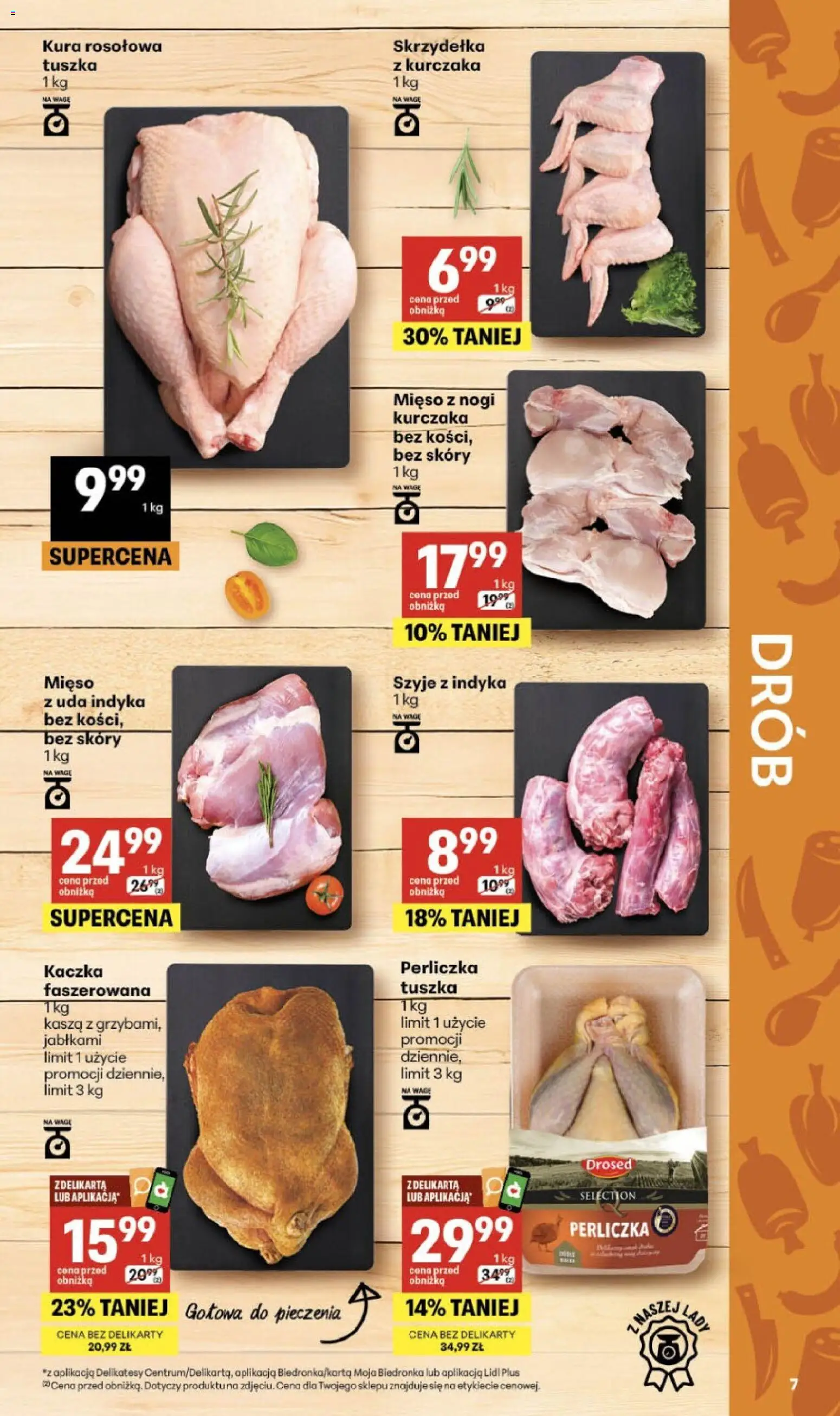 Delikatesy Centrum Gazetka - Sklepy Własne od 19.02.2026 | Strona: 7 | Produkty: Kasza, Kaczka, Delikatesy, Perliczka