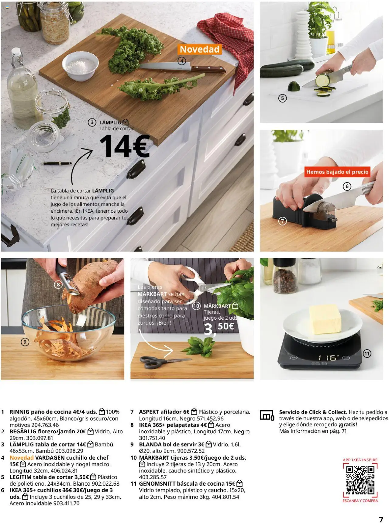 Catálogo IKEA Accesorios y decoración │ válido desde el 25.09.2025 | Página: 7 | Productos: Jugo, Cocina, Peso, Κούβα
