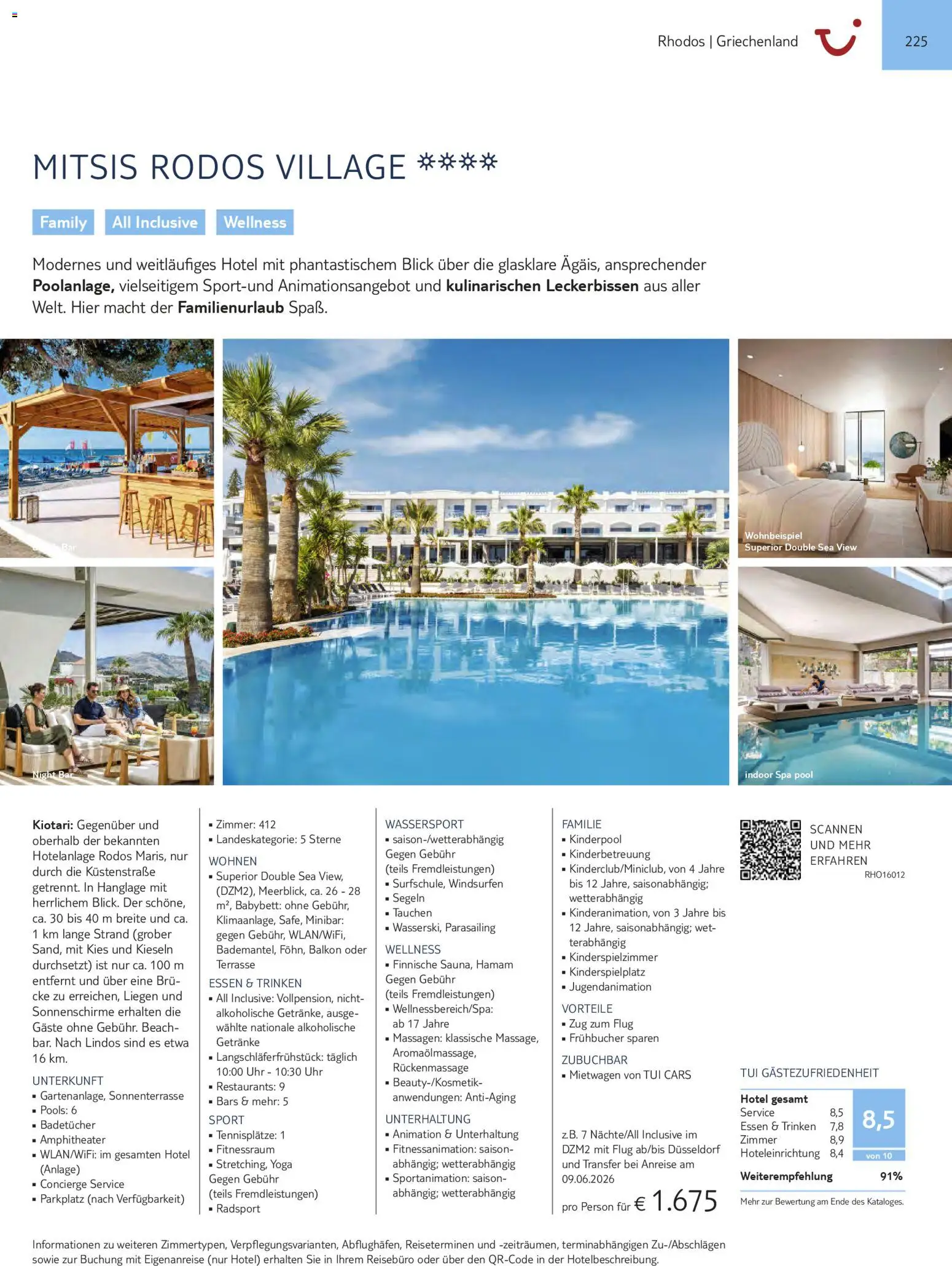 Aida  Südeuropa & Nordafrika 2026/27 – gültig ab 01.01.2026 | Seite: 225 | Produkte: Babybett, Uhr