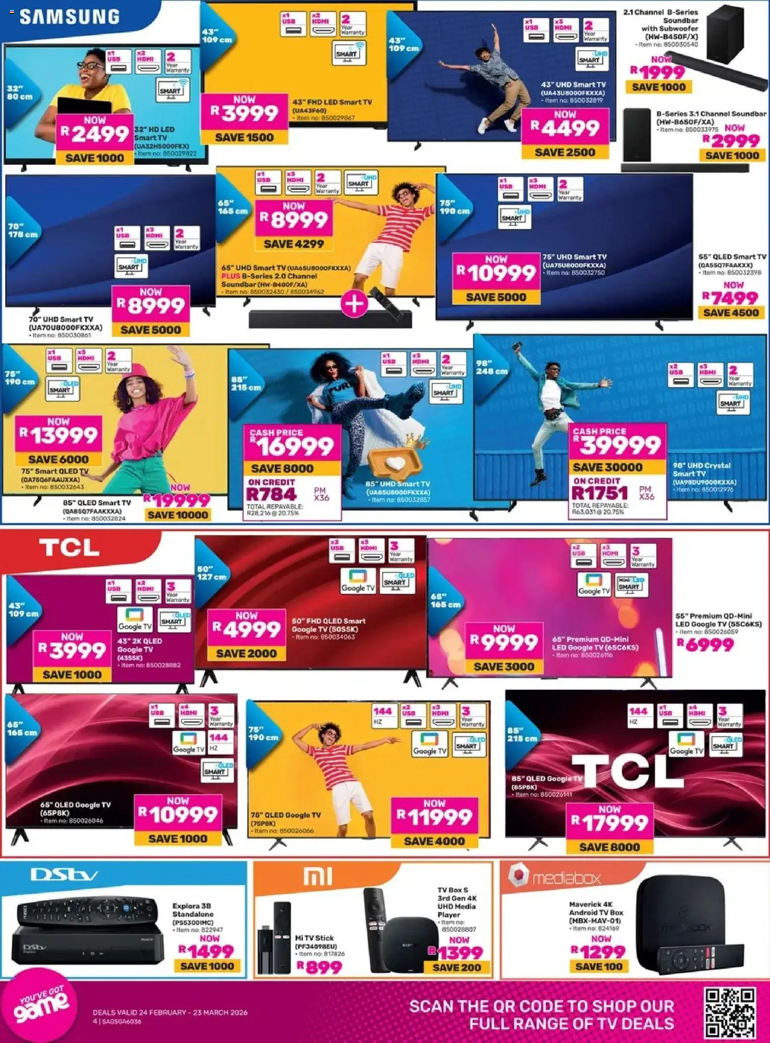 Game - Catalogue I Like Big Brands And I Cannot Lie valid from 24.02.2026 | Page: 4 | Products: Box, Tv, Game, Player