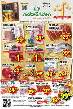 Matvärlden - erbjudanden - Förhandsvisning av reklamblad från butik Matvärlden aktuell från 20.10.2025