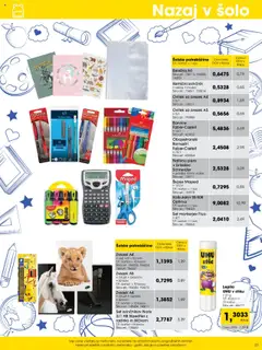 Tuš katalog cash & carry trgovec │ velja od 01.08.2025 | Stran: 23 | Izdelki: Ovitek, Kalkulator, Barvice, Svinčnik