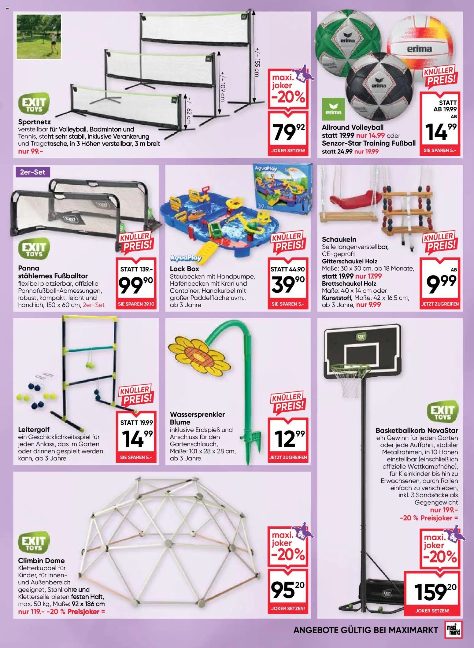 Maximarkt Outdoor Träume gültig ab 23.03.2026 | Seite: 23 | Produkte: Box