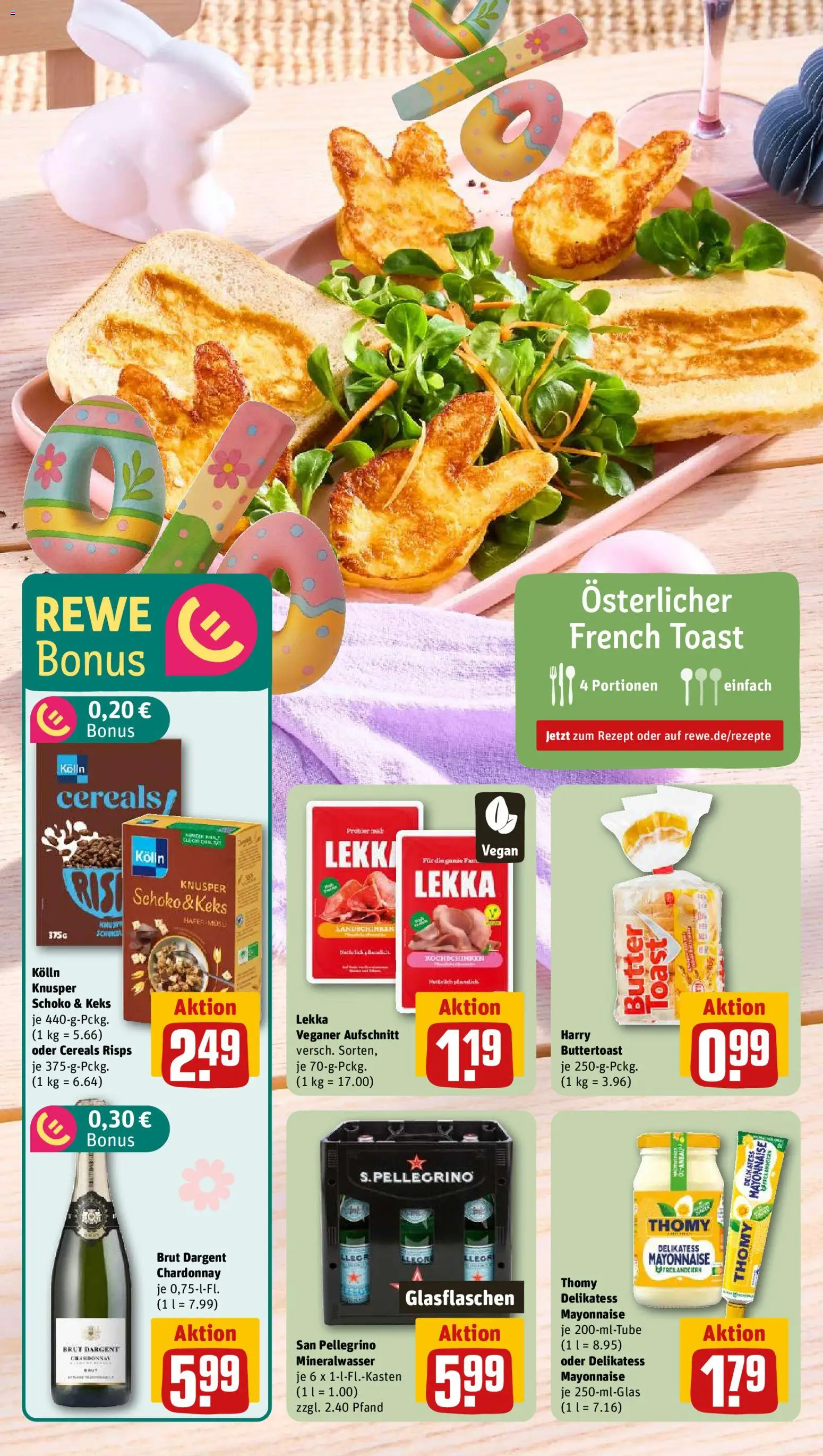 Rewe ihr Kaufpark Prospekt 	 – gültig ab 23.03.2026 | Seite: 17 | Produkte: Kolln, Butter, Toast, Brut dargent