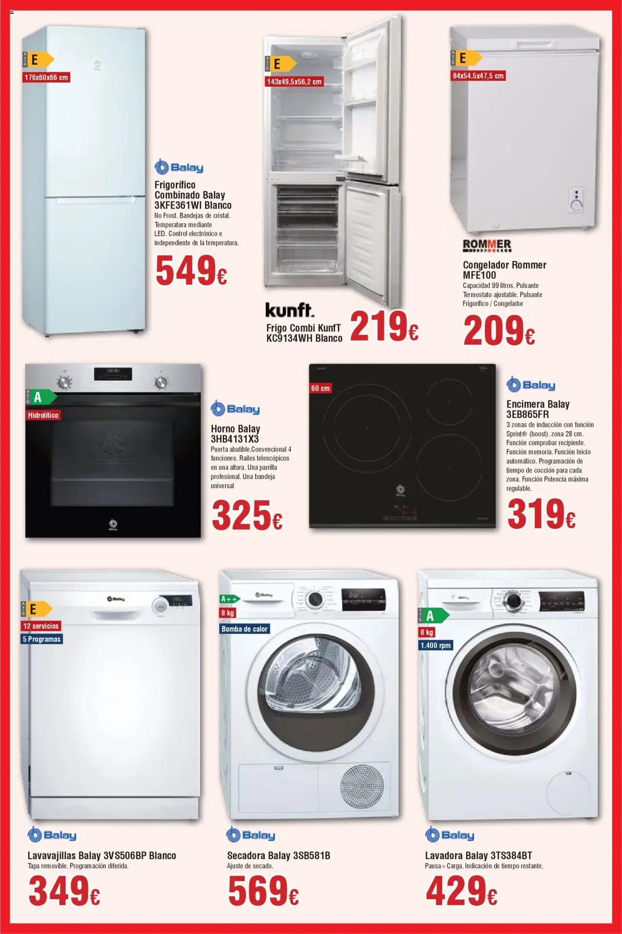 Froiz - Folleto Hiper │ válido desde el 25.09.2025 | Página: 4 | Productos: Lavadora, Secadora, Combi, Bandeja