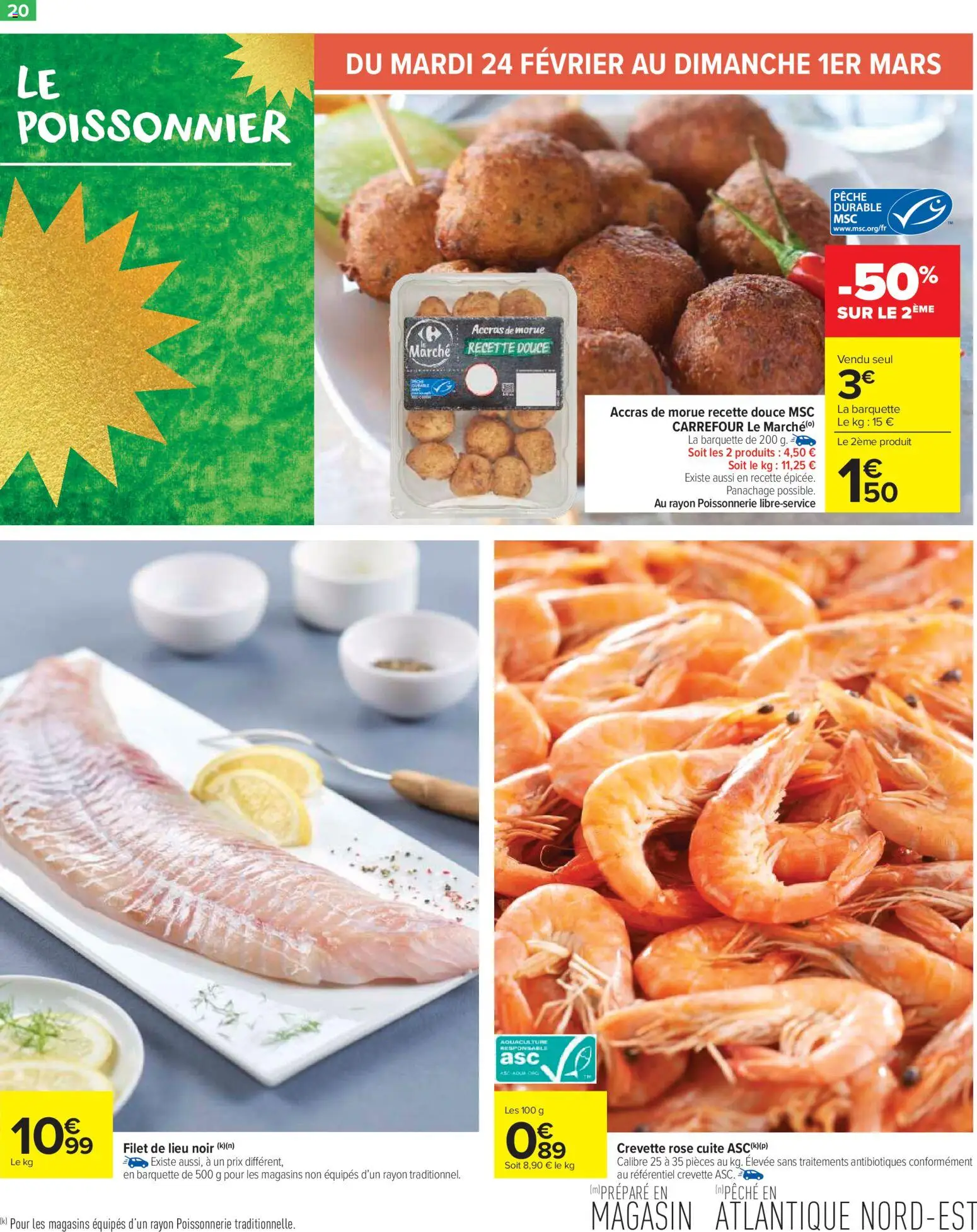 {H1} | Page: 22 | Produits: Pêche, Crevette, Poissonnerie, Morue