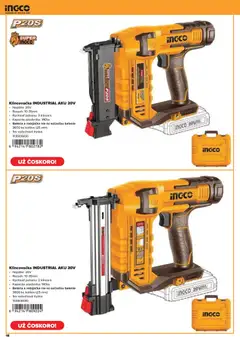 Kinekus leták platný od 27.10.2025 | Strana: 18 | Produkty: Klincovačka, Náradie, Nabíjačka, Aku